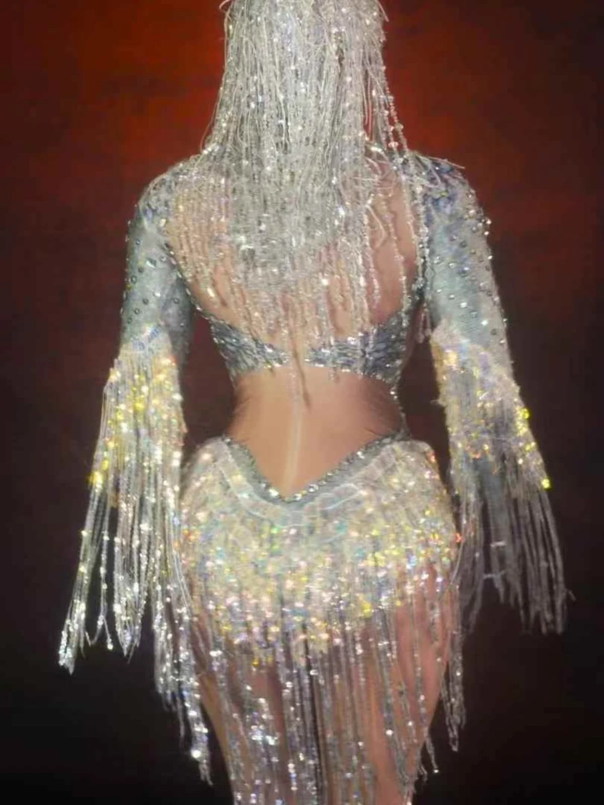 Chic Fringe Embellished Bodysuit | Stylish Design