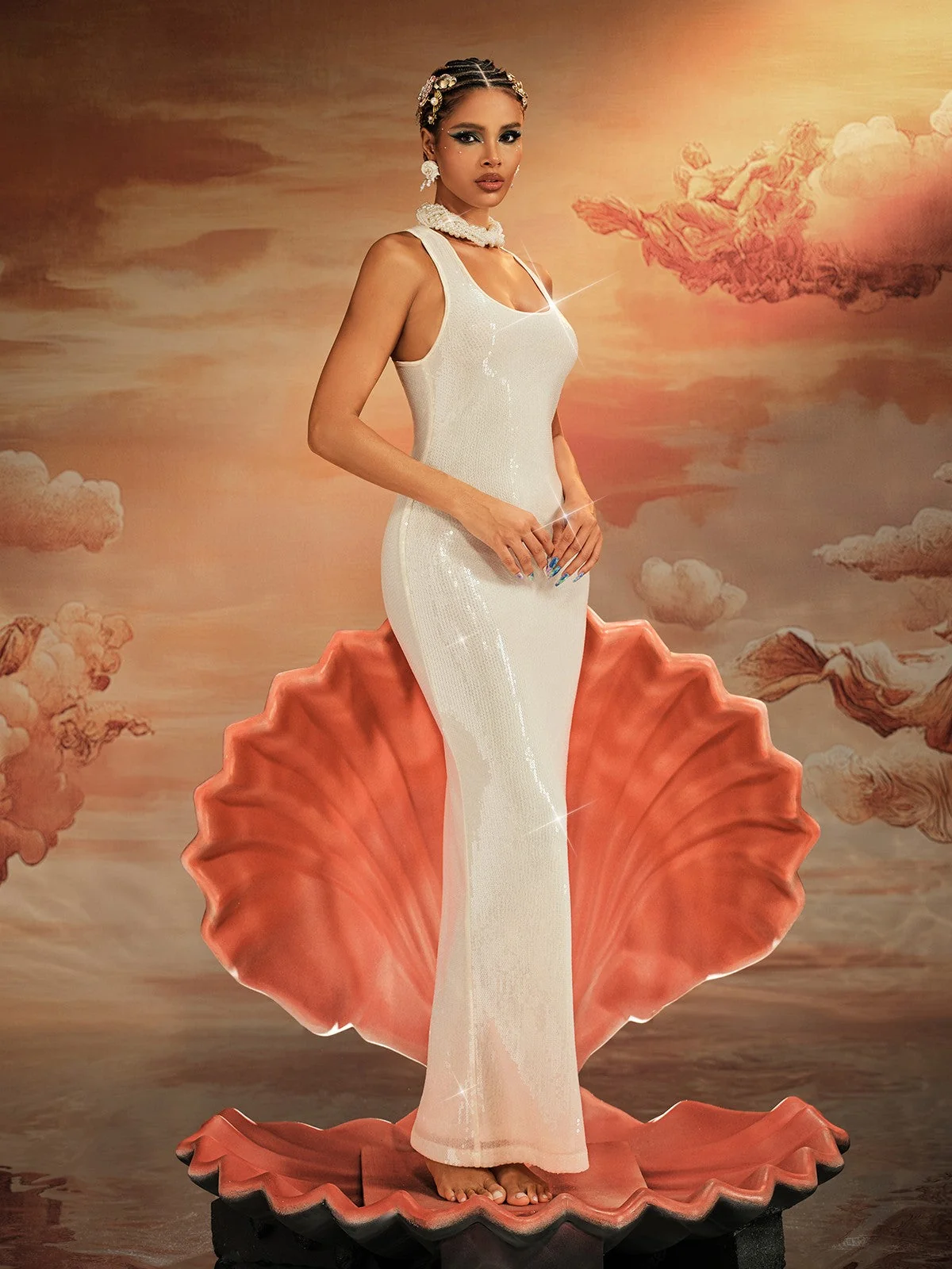 Sparkling Sequin Maxi Dress for Glamorous Events