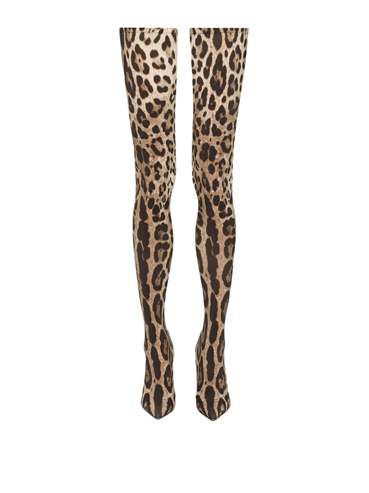 Leopard Print Pointed Toe Boots - Stylish & Bold Design