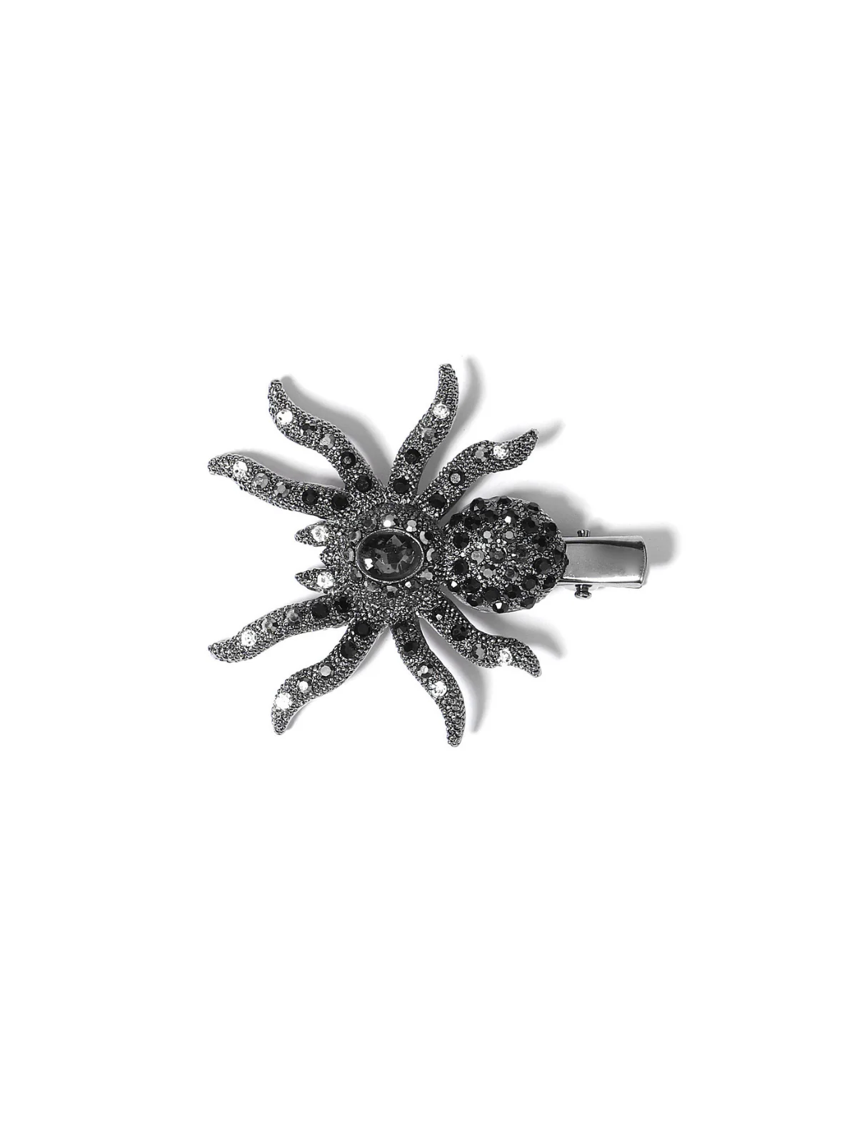 Elegant Crystal Spider Hair Barrettes - Set of 2