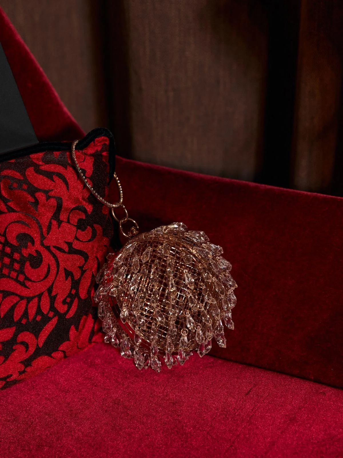 Clear Ball Clutch Bag - Stylish & Modern Design