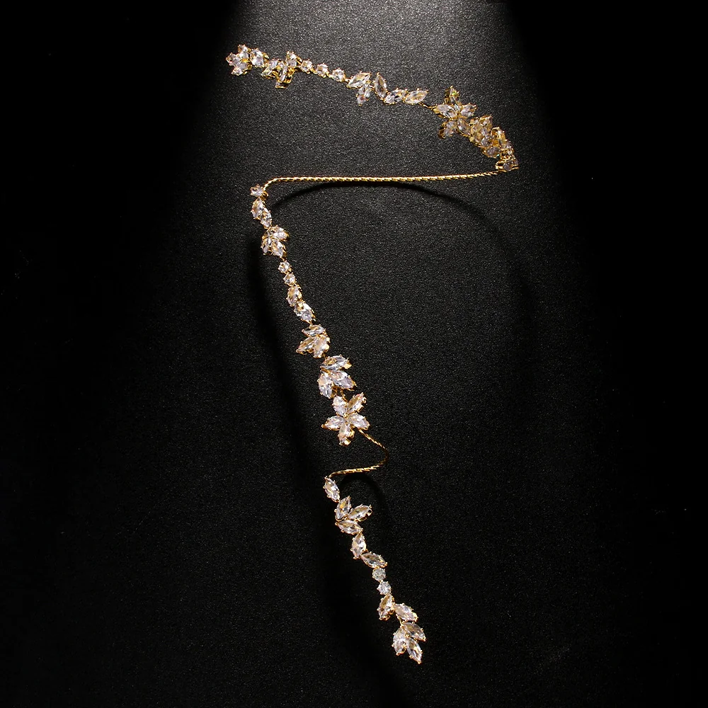 Crystal Gold Metal Bracelet - Fashion Statement Piece