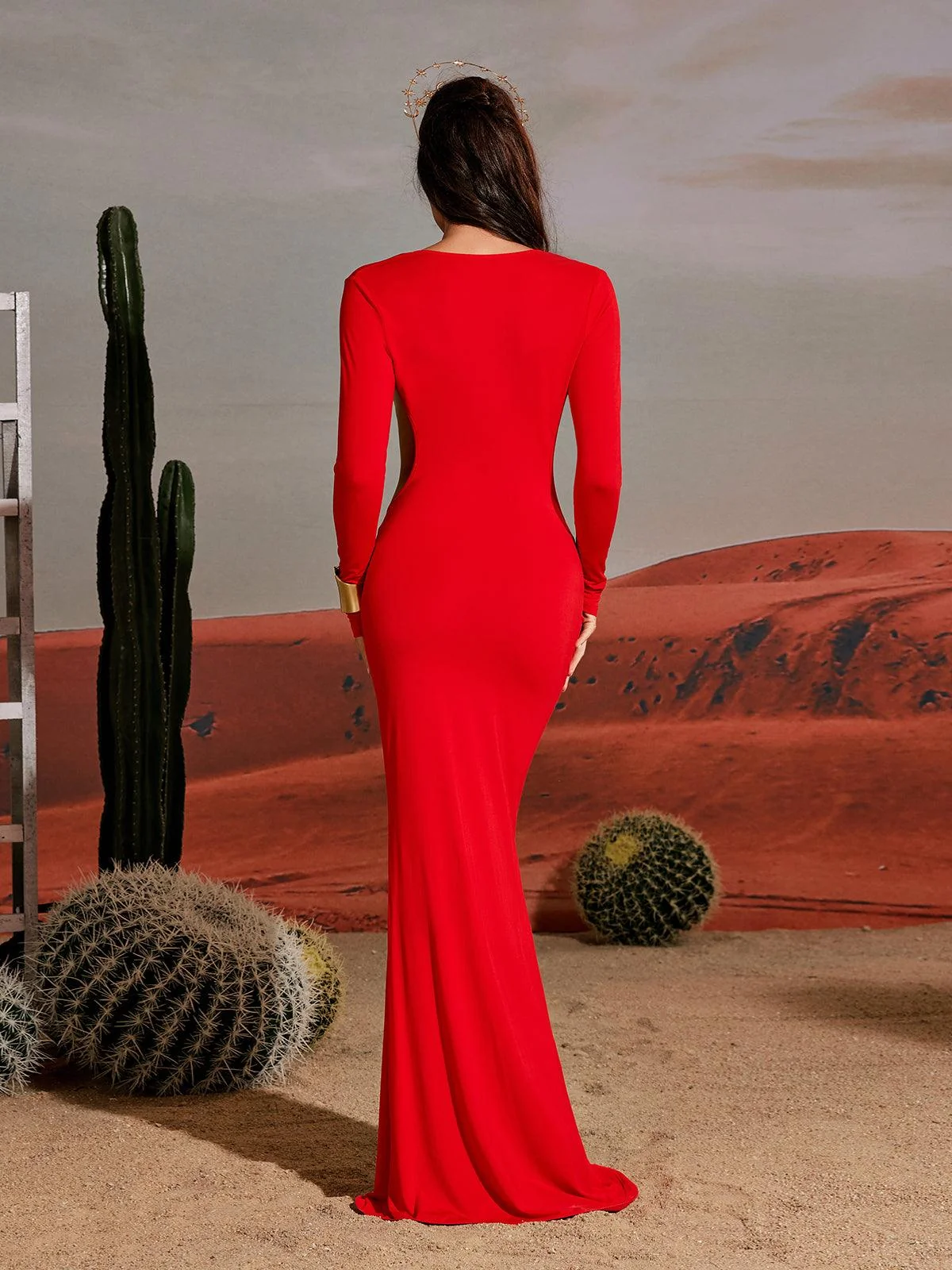 Gold Quill Rhinestone Fashion Top - Elegant Armor Design