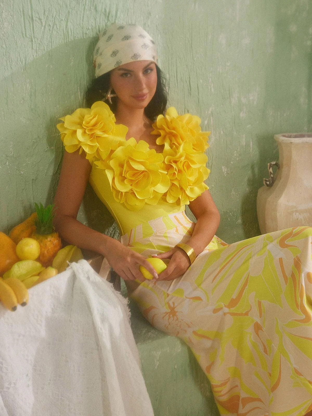 Floral Print Two Piece Swimwear Set for Women