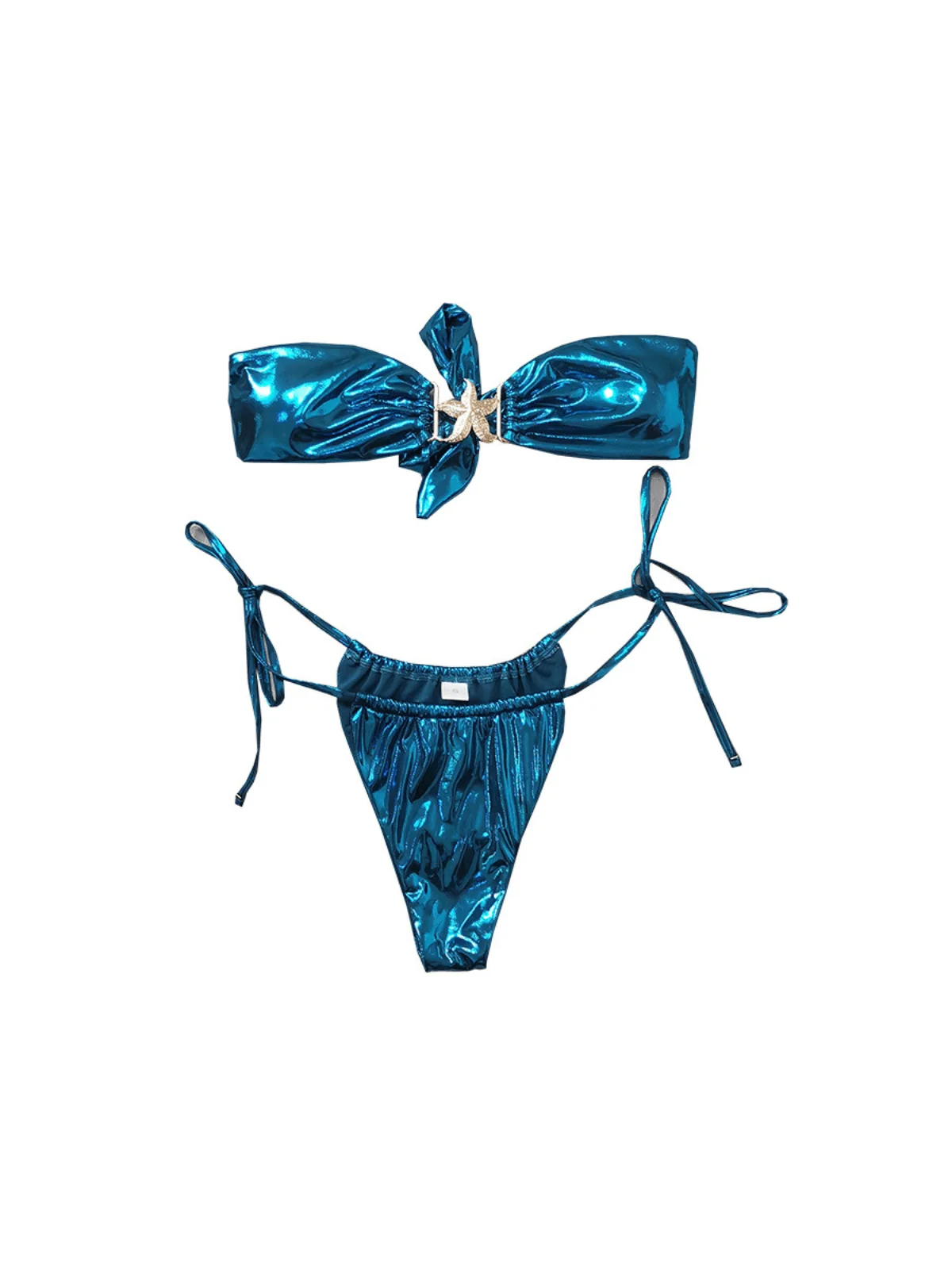 Metallic Starfish Bikini Set in Jupiter Style