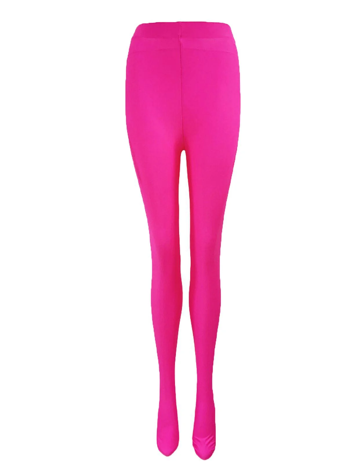 Hot Pink Stretch Pantyhose for Bold Femininity
