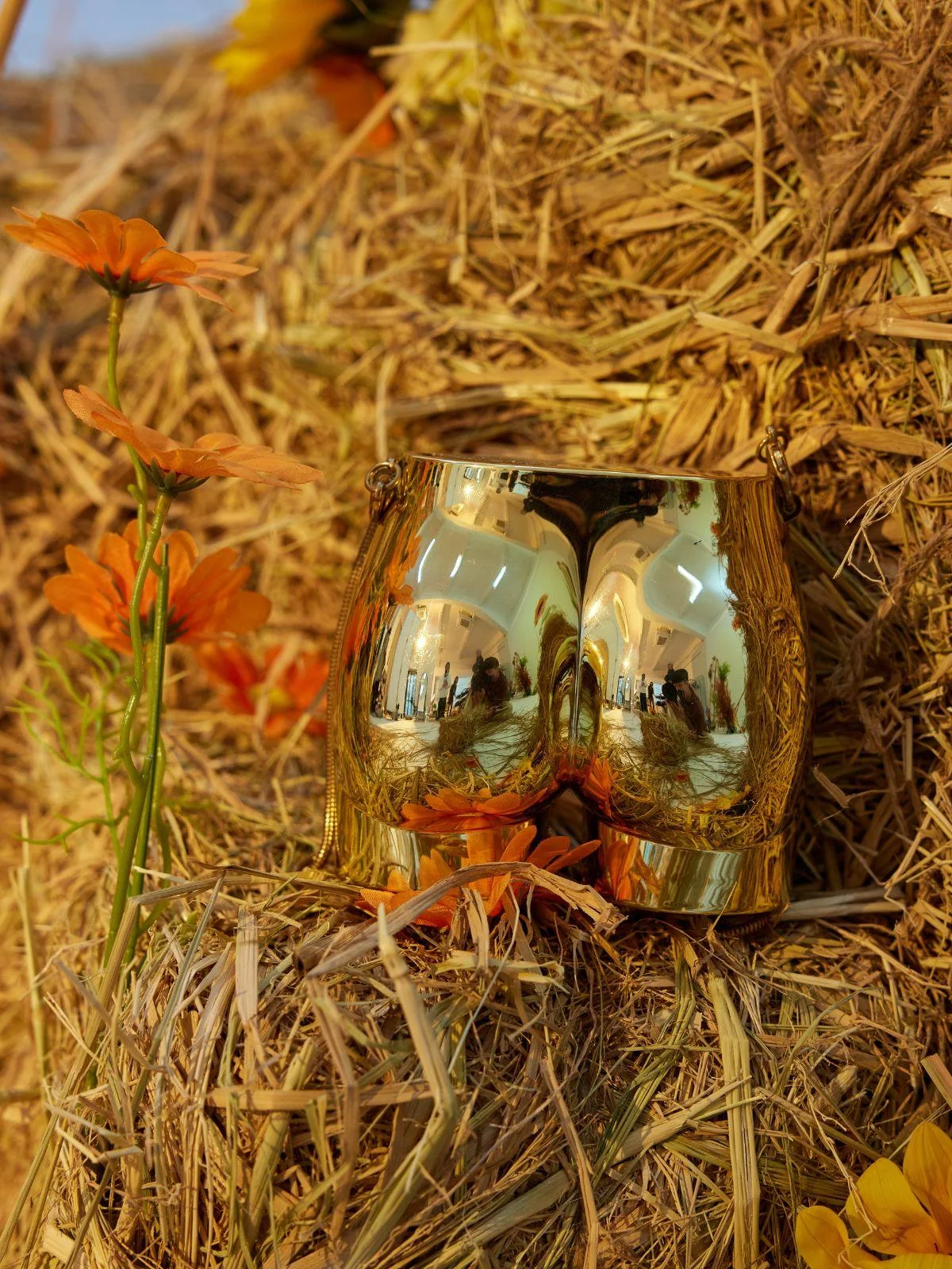 Gigi Gold Acrylic Circle Bag - Stylish Handbag