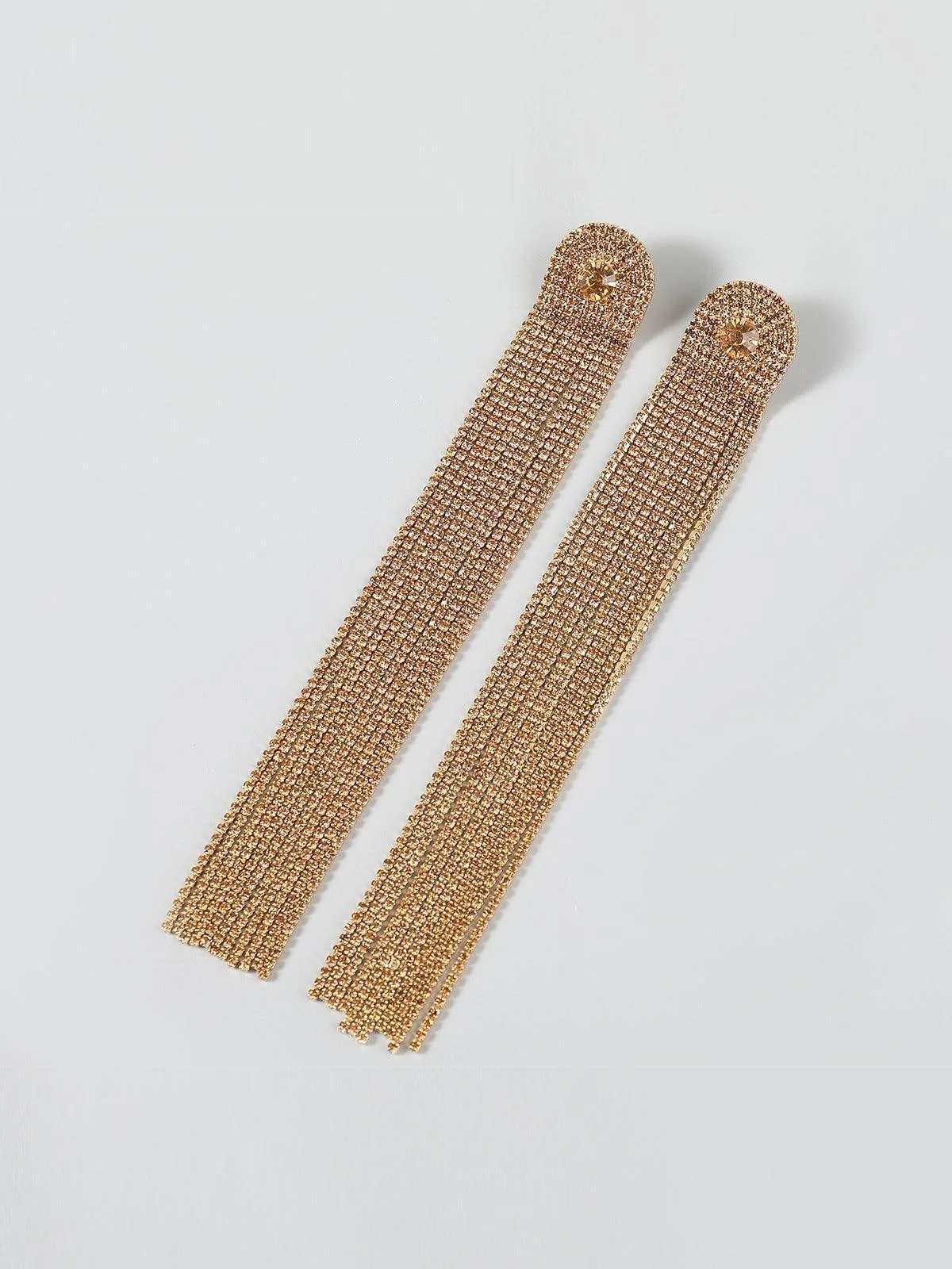 Diamante Tassel Earrings - Multi-Color Stylish Set