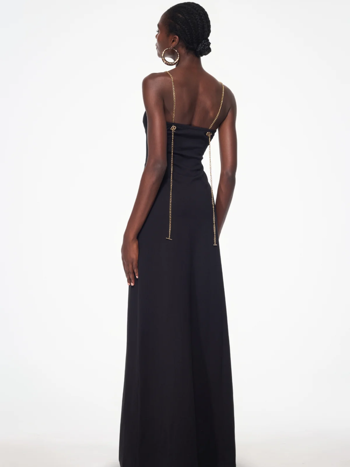 Elegant Spaghetti Strap Side Split Maxi Dress