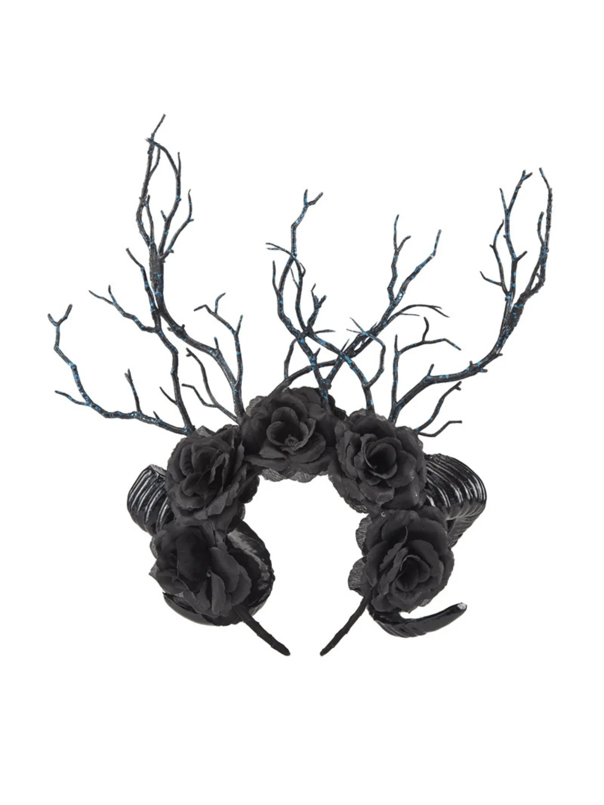 Black Flower Headband for Special Occasions - Elegant Hair Accessory