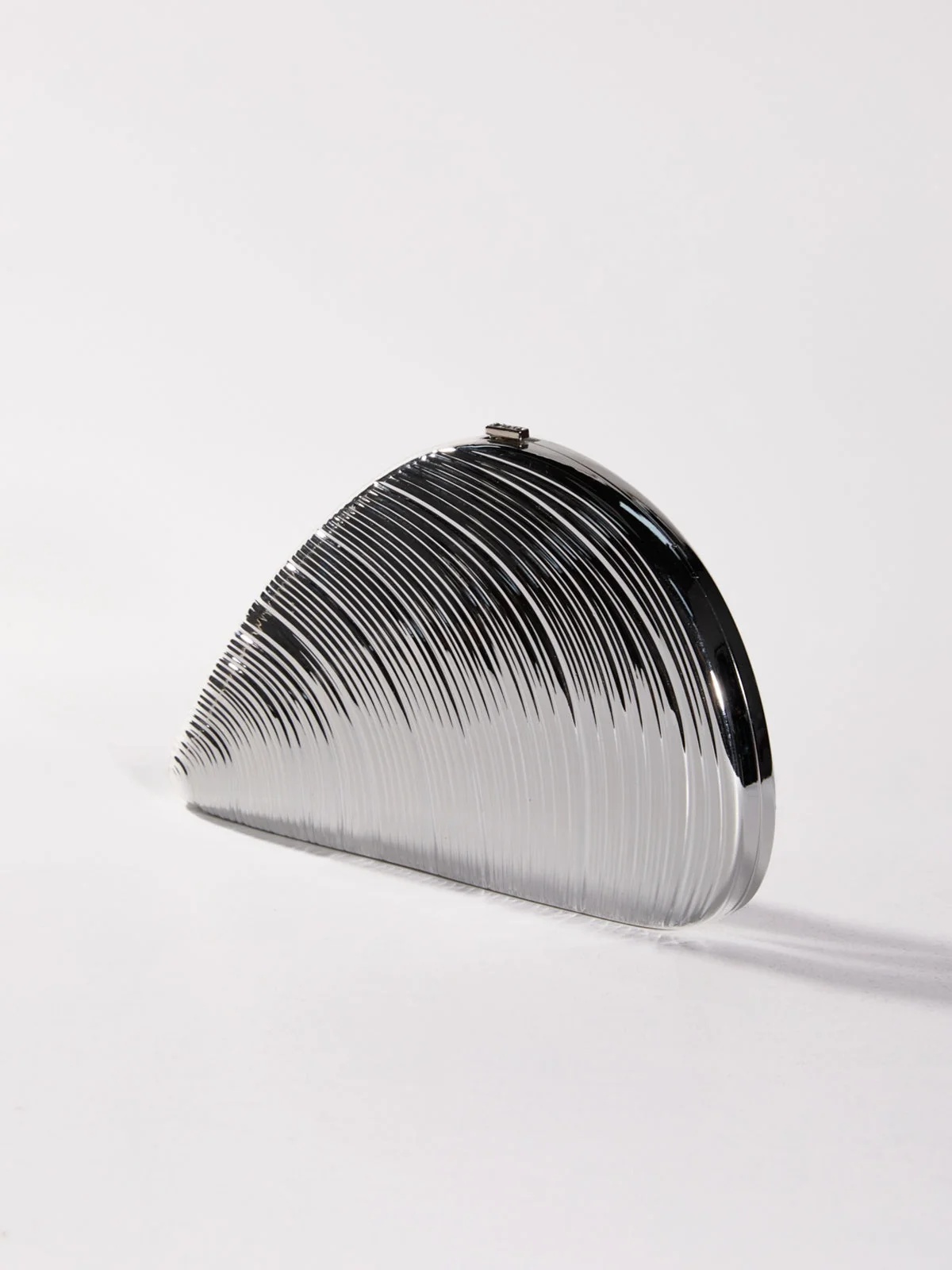 Silver Acrylic Convertible Clutch Bag for Day and Night Events