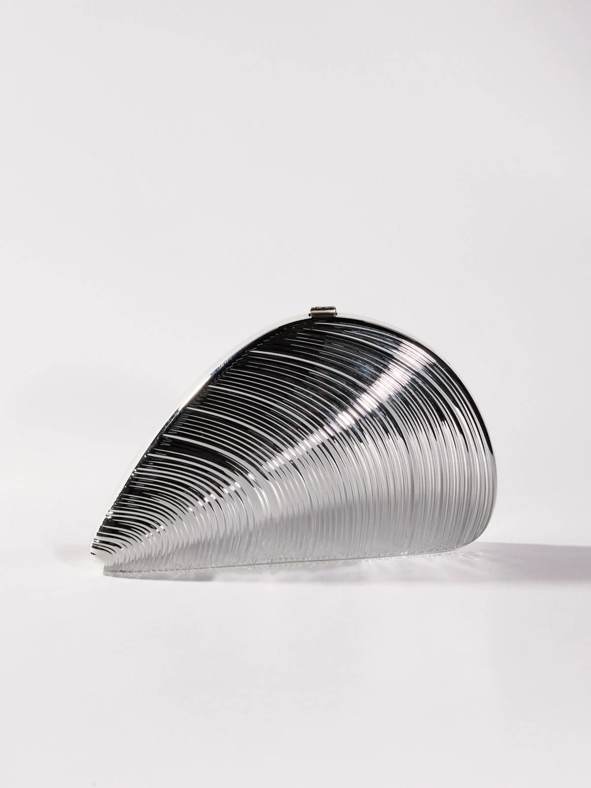 Silver Acrylic Convertible Clutch Bag for Day and Night Events