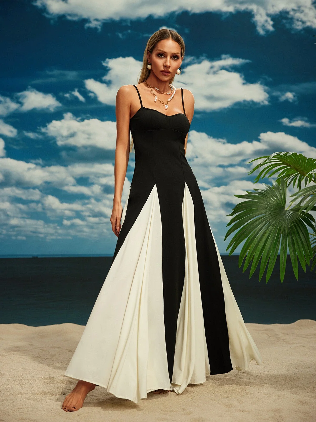 Elegant Chiffon Maxi Dress - Flattering Flowing Silhouette