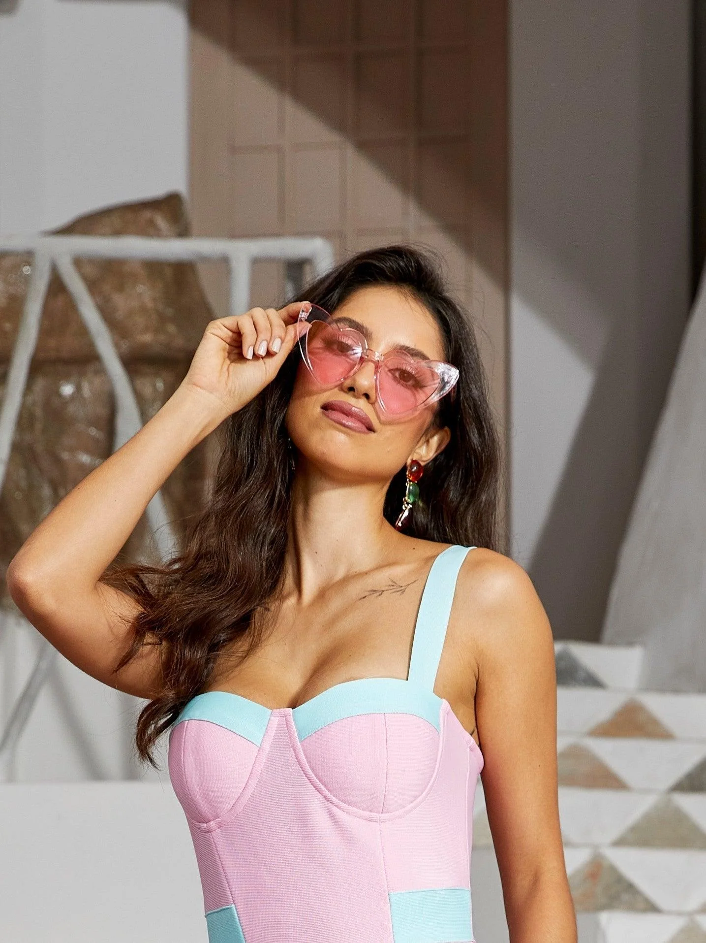 Pink Heart Shaped Glasses - Stylish Accessories for Any Outfit