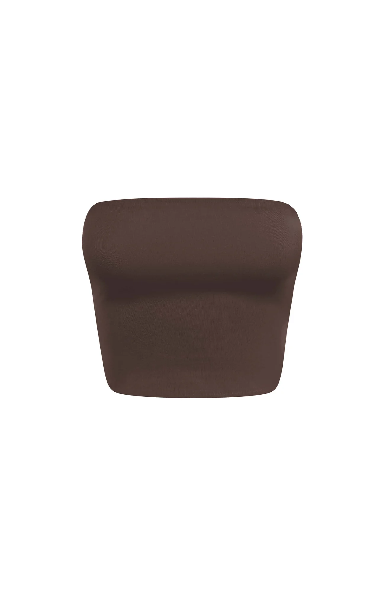 Chocolate Longline Bandeau Top - Premium Modal Fabric