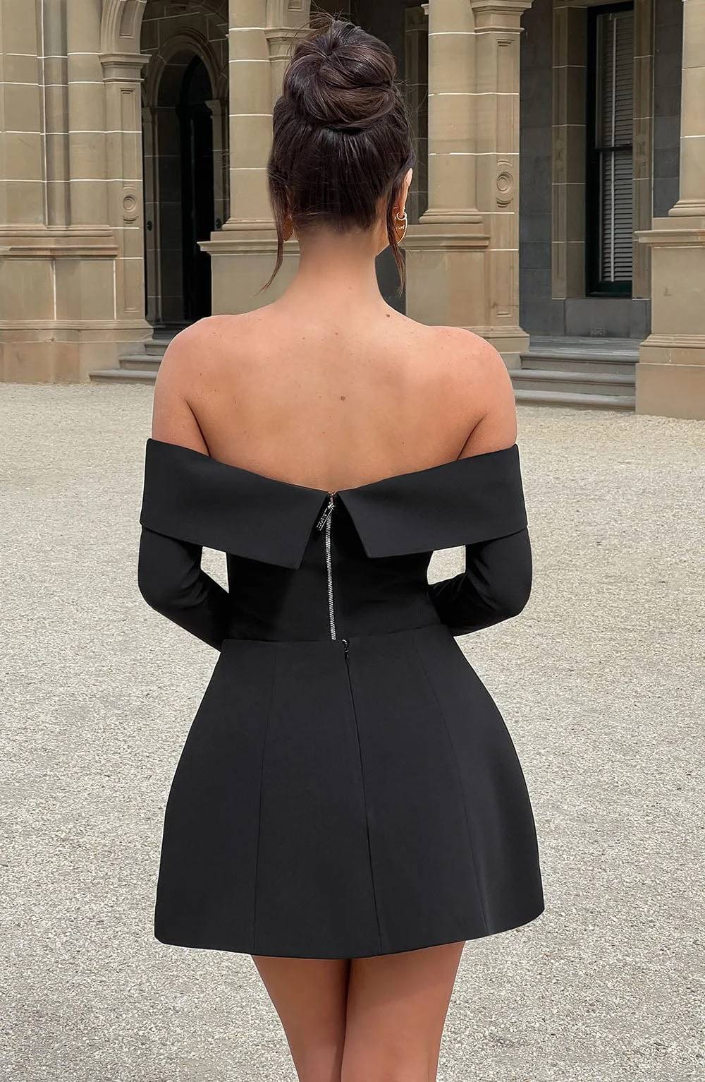 Black Bubble Skort with In-Built Shorts