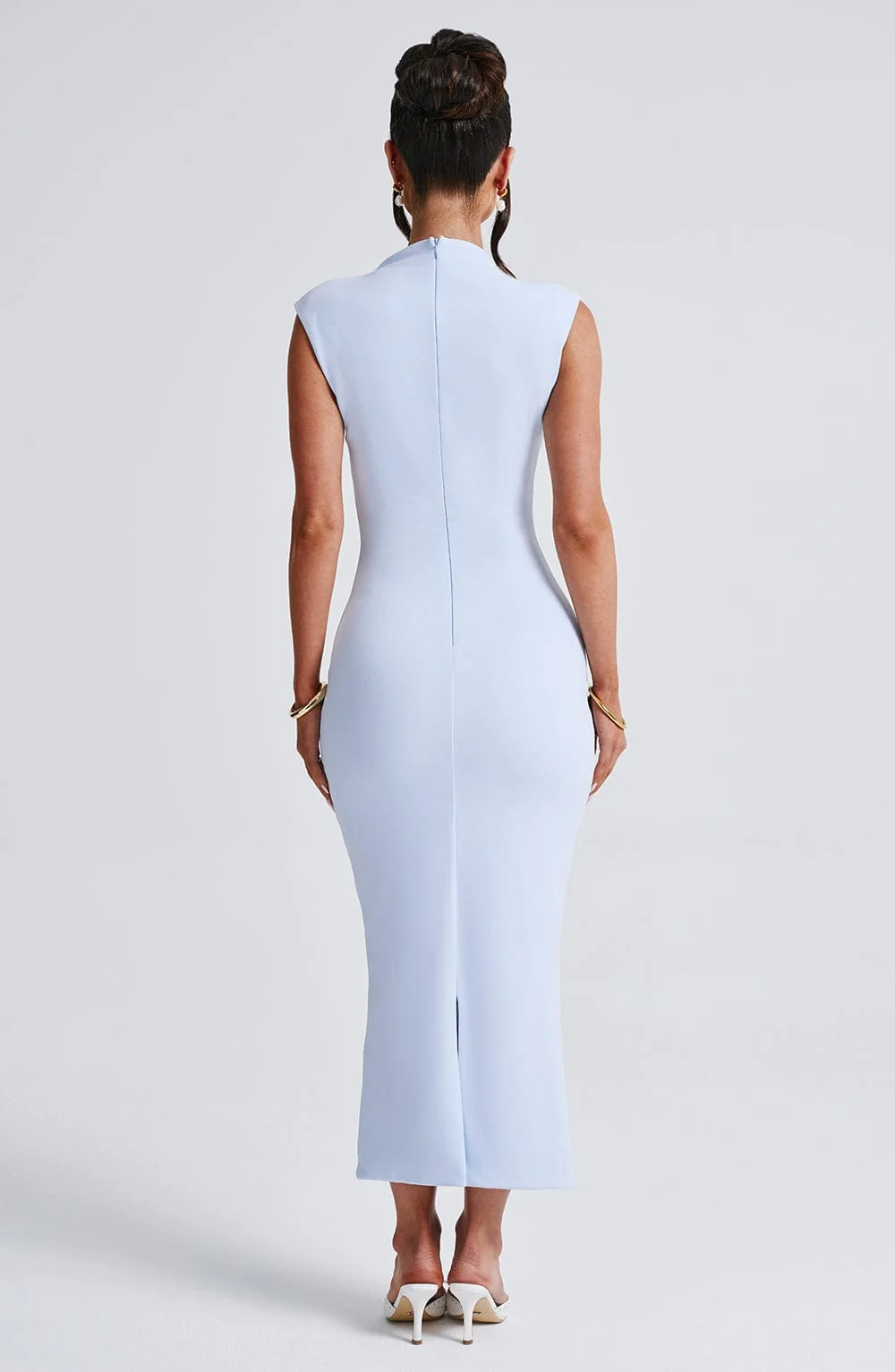 Blue Bodycon Mid-Length Dress by DIA