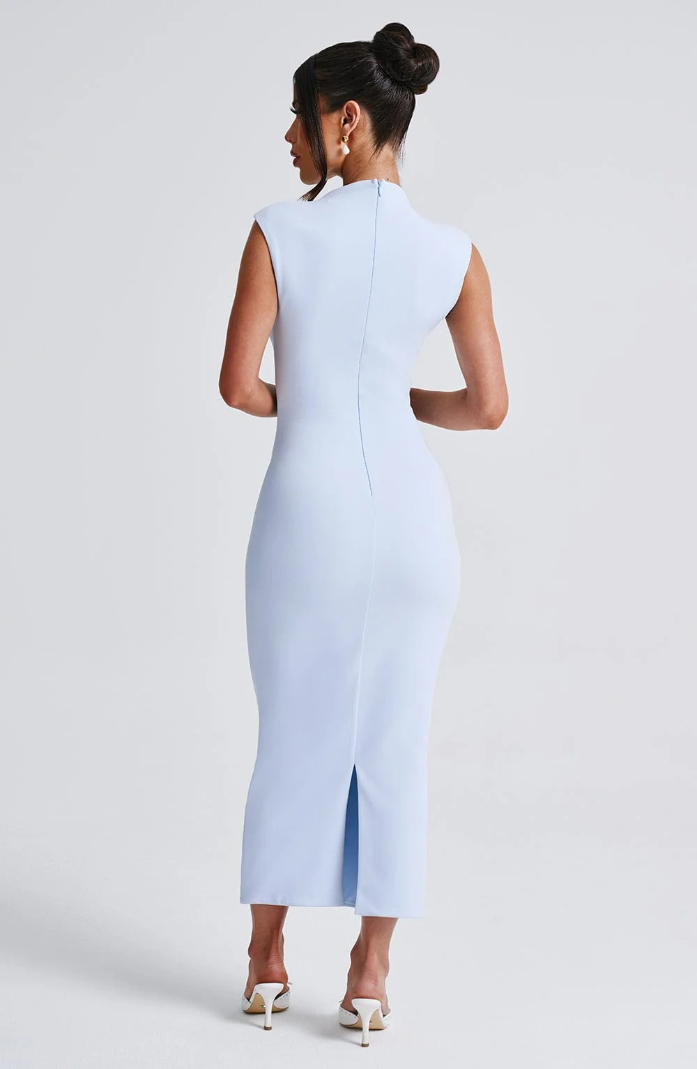 Blue Bodycon Mid-Length Dress by DIA