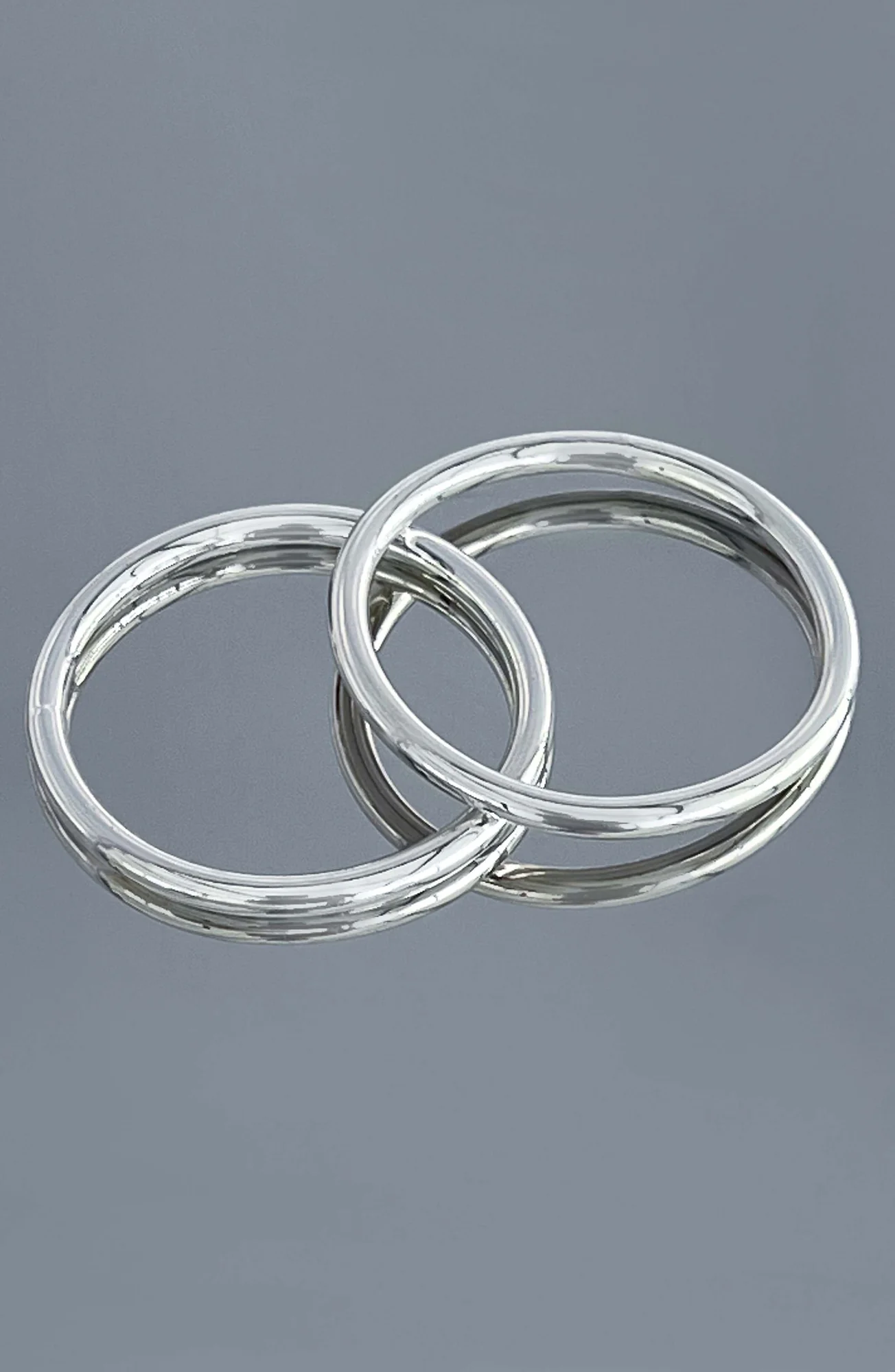 Sparkling Silver Bangle Set for Dress