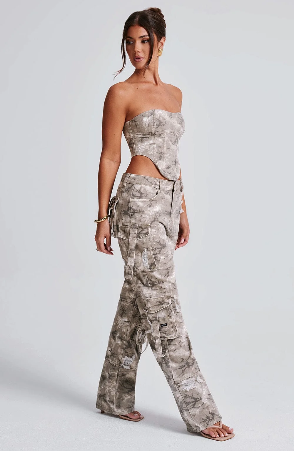 Camo Print Cargo Pants - Premium Oversized Fit