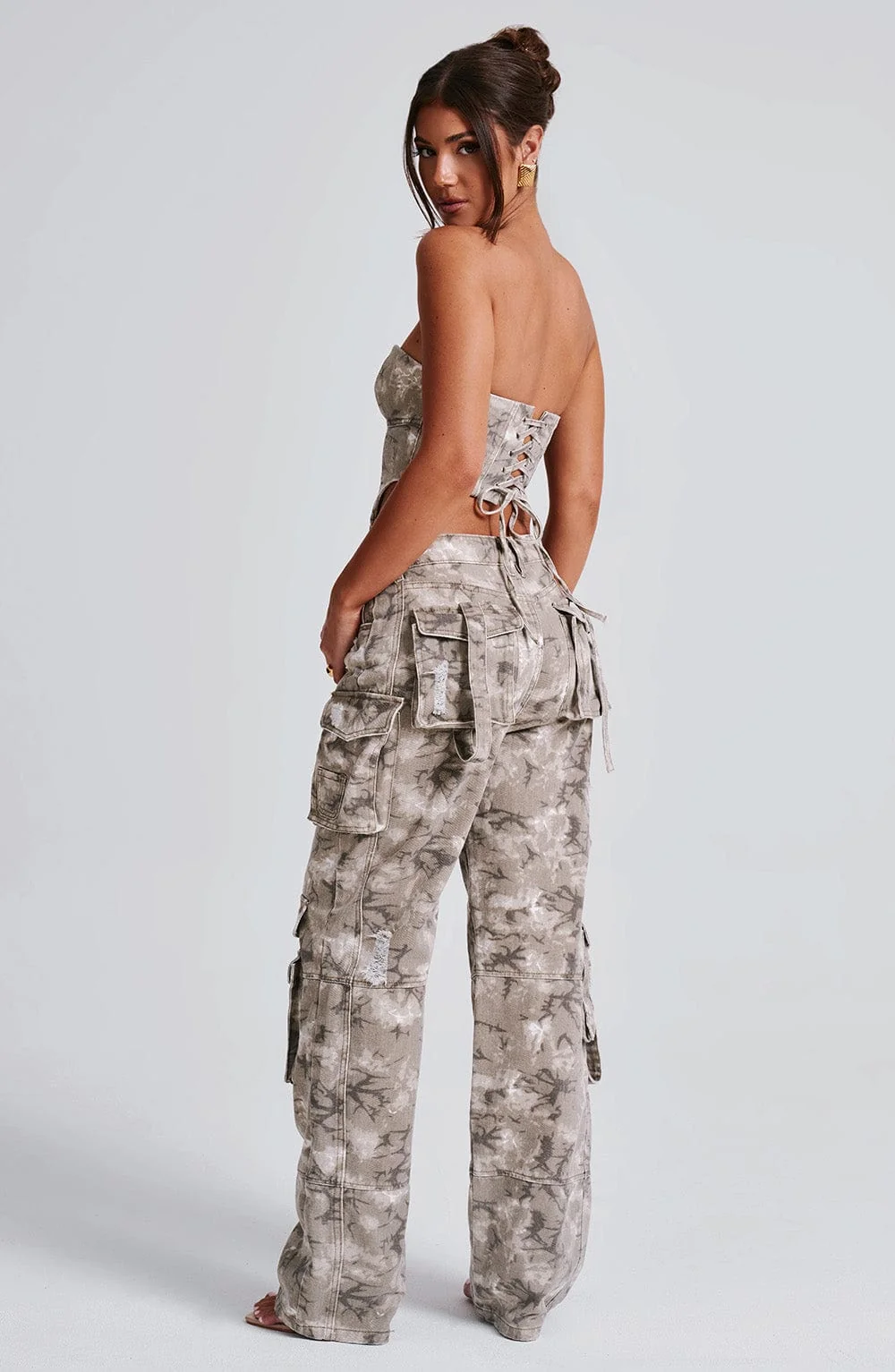 Camo Print Cargo Pants - Premium Oversized Fit