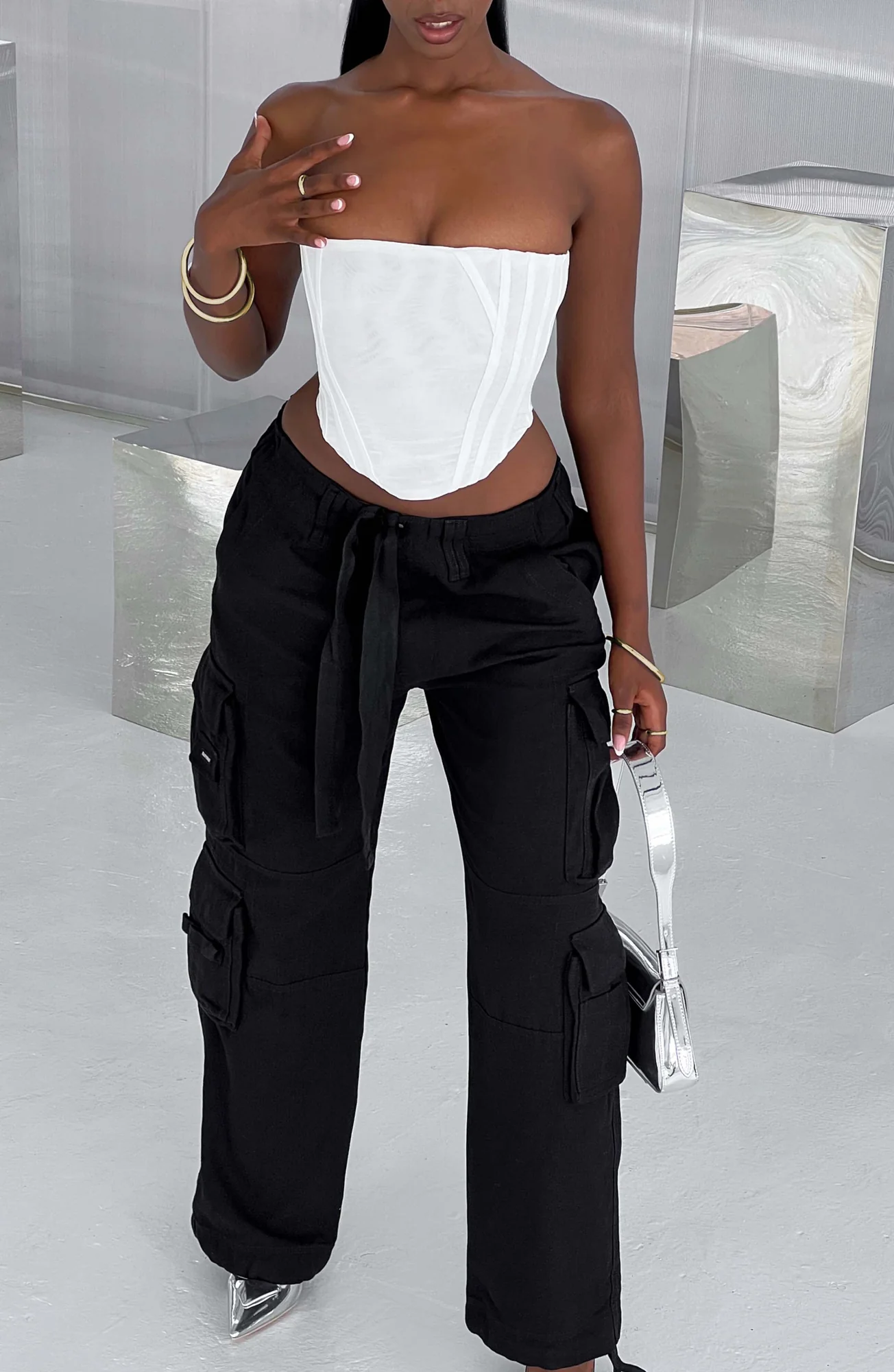 Golden Shiny Bangles Pack for Minimalist Chic - Set of 2