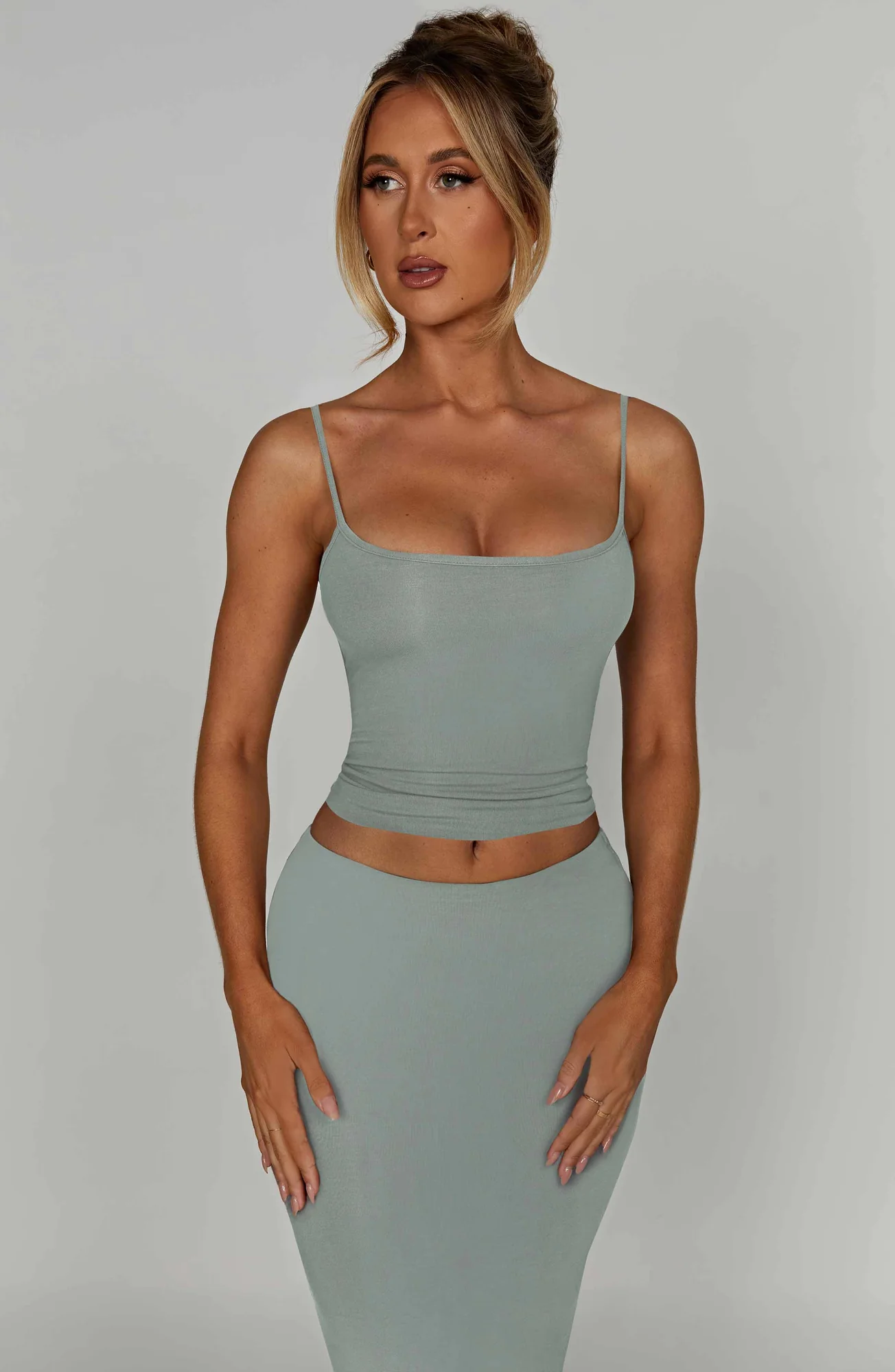 Steel Modal Longline Tank Top for Women