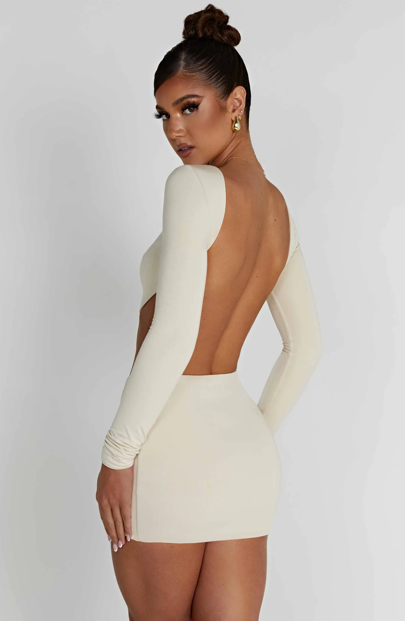 Cream Second Skin Sahra Crop Top - Premium Modal Fabric