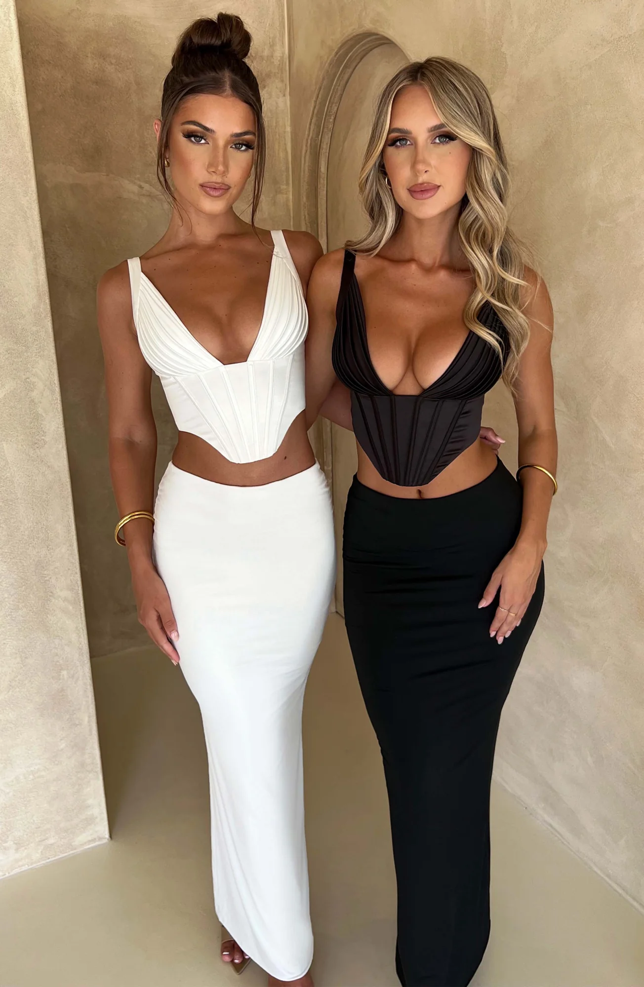 Ivory Boned Corset Top for Women - Kate Style