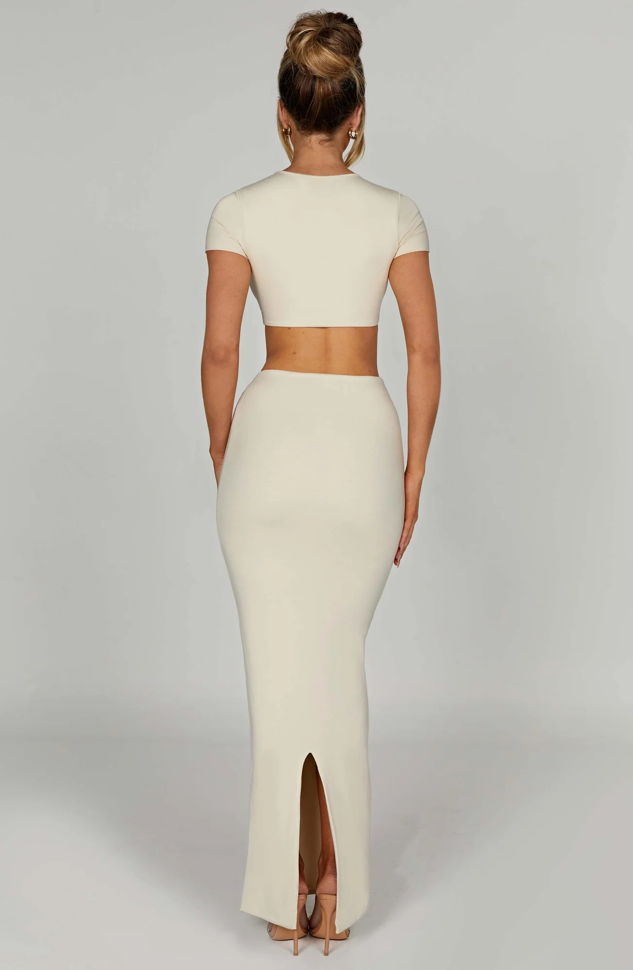 Buttery Cream Eve Crop Top | Soft Modal Fabric | High Neck