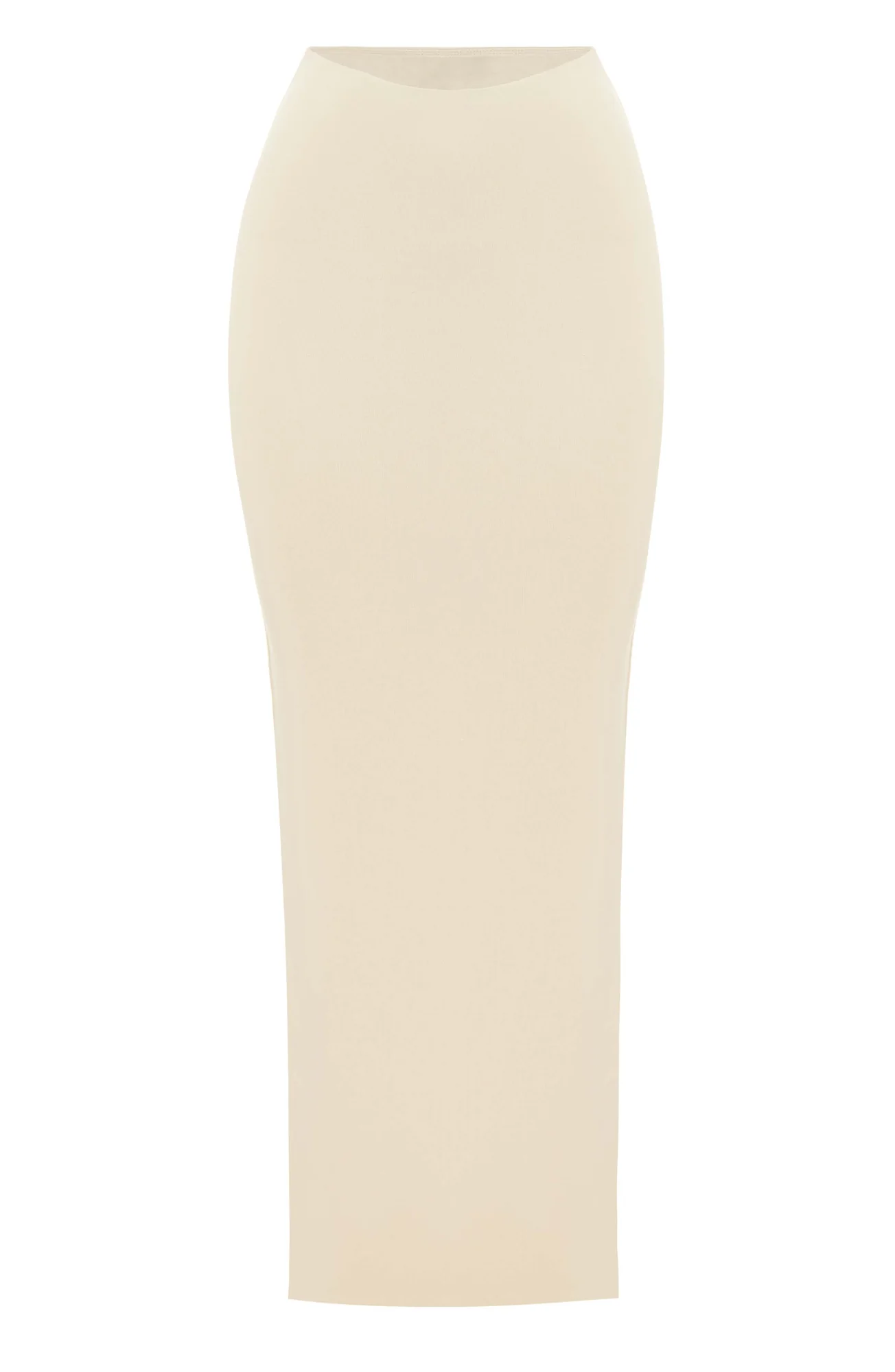 Cream Modal Maxi Skirt - Soft Stretchy Mid Rise Design