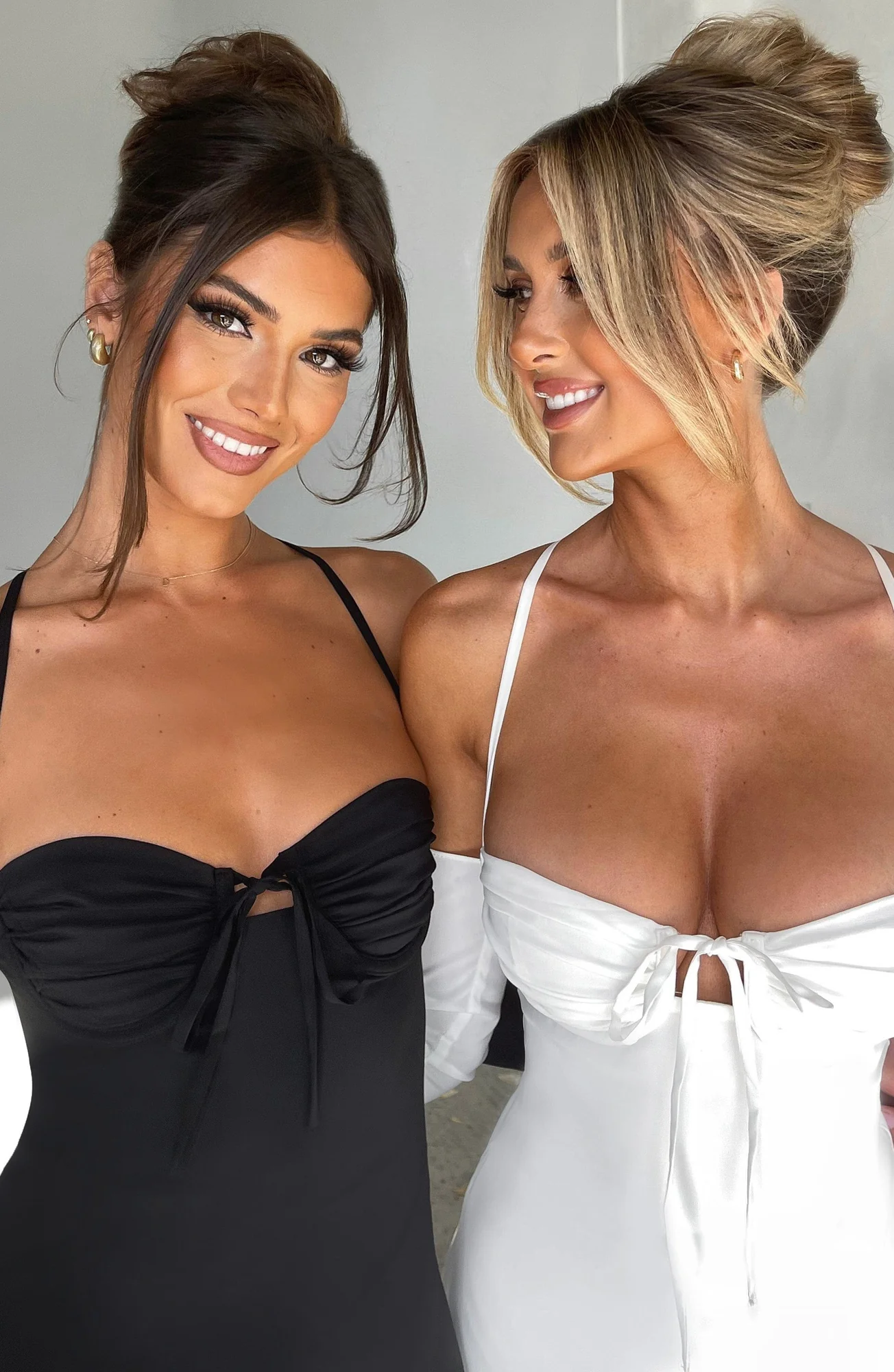 Ivory Chiffon Mini Dress - Elegant Off-Shoulder Style