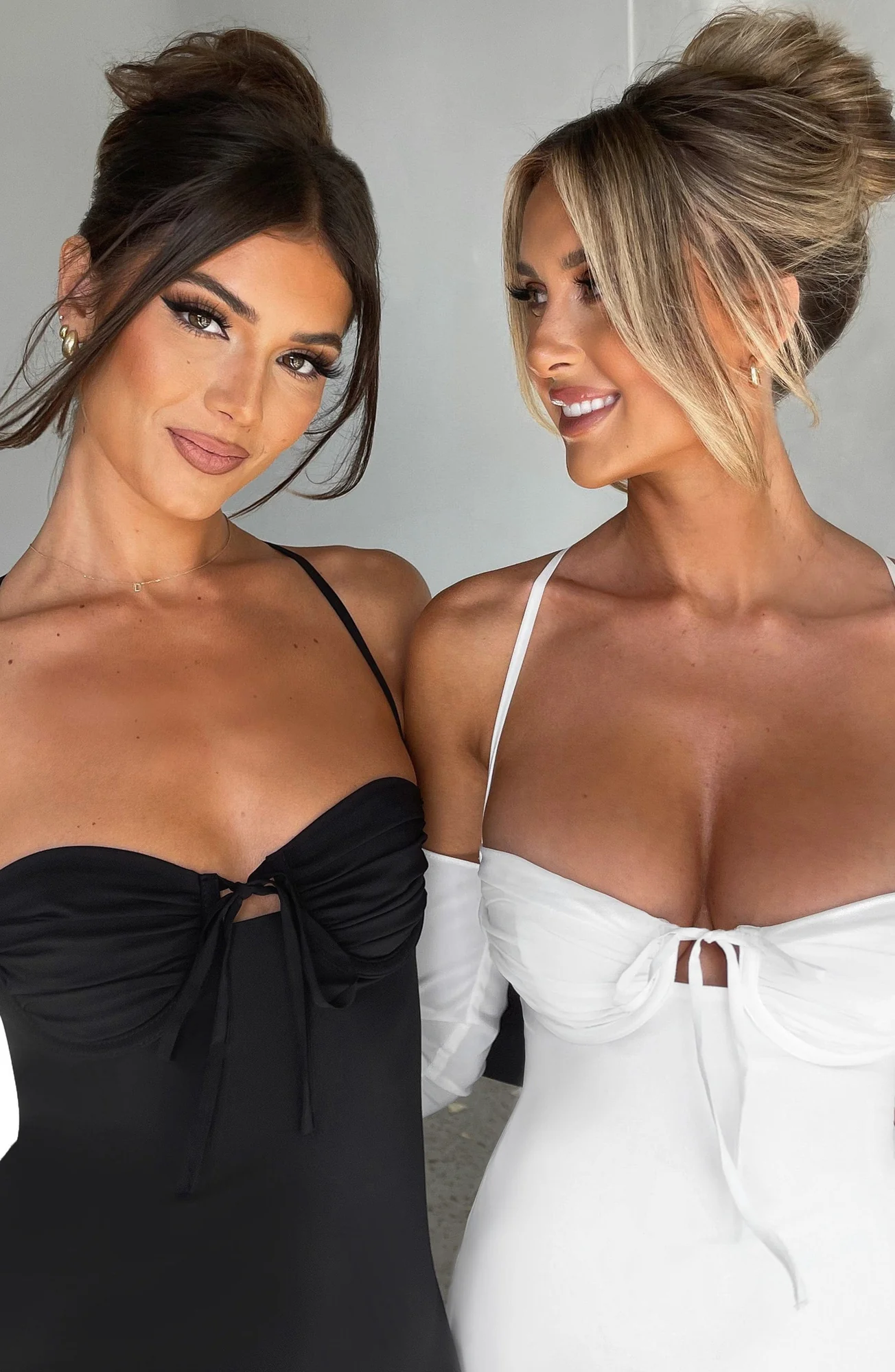 Ivory Chiffon Mini Dress - Elegant Off-Shoulder Style