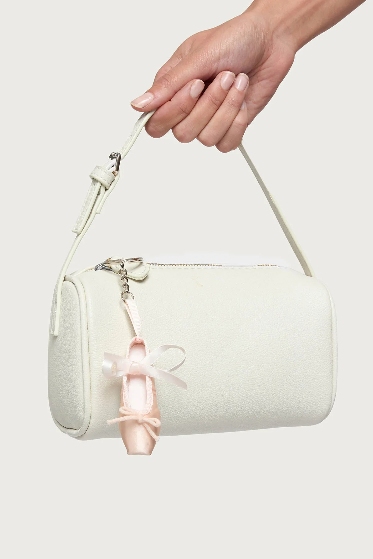 Pink Ballet Slipper Keychain Charm - Stylish Accessory for Dance Enthusiasts