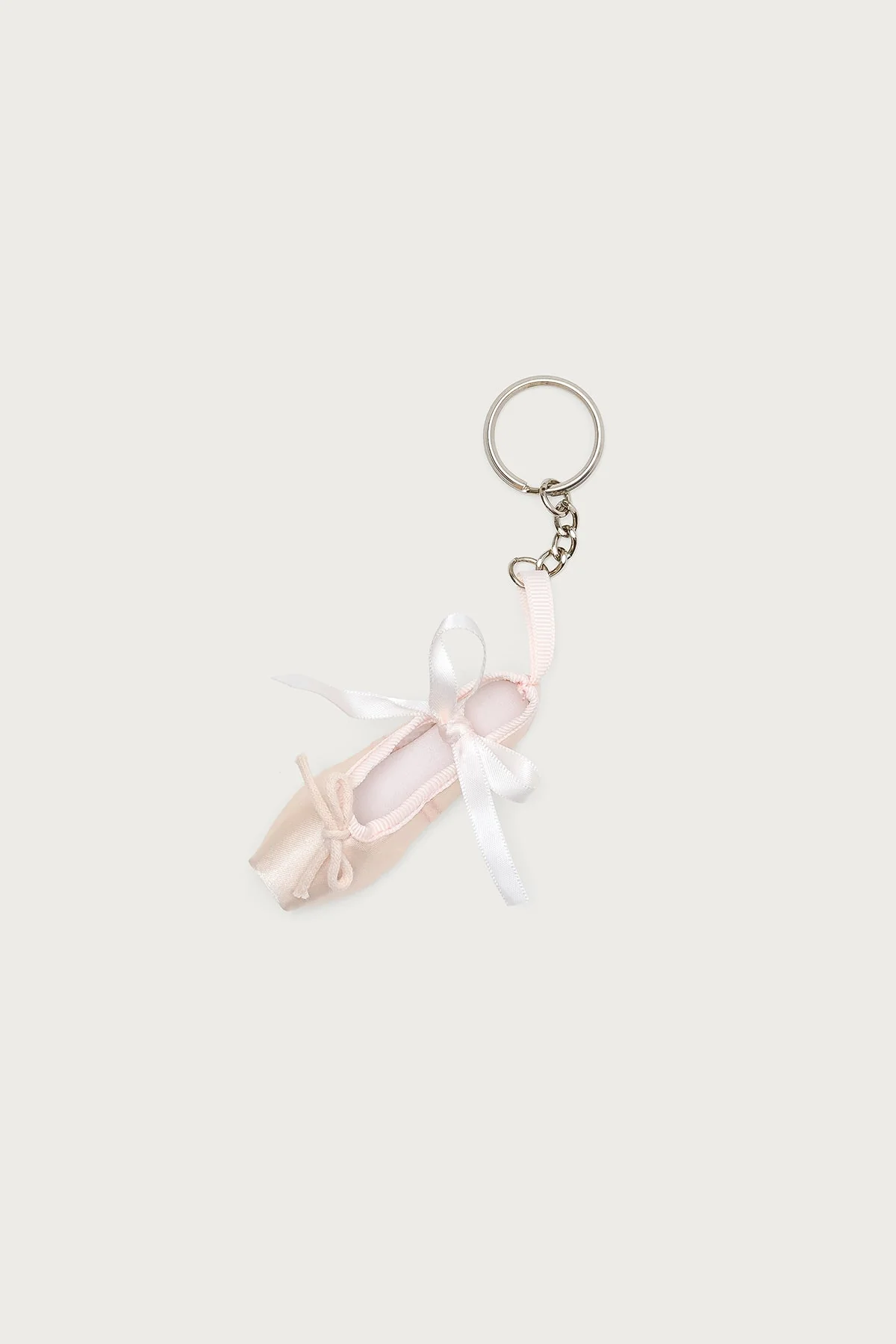 Pink Ballet Slipper Keychain Charm - Stylish Accessory for Dance Enthusiasts