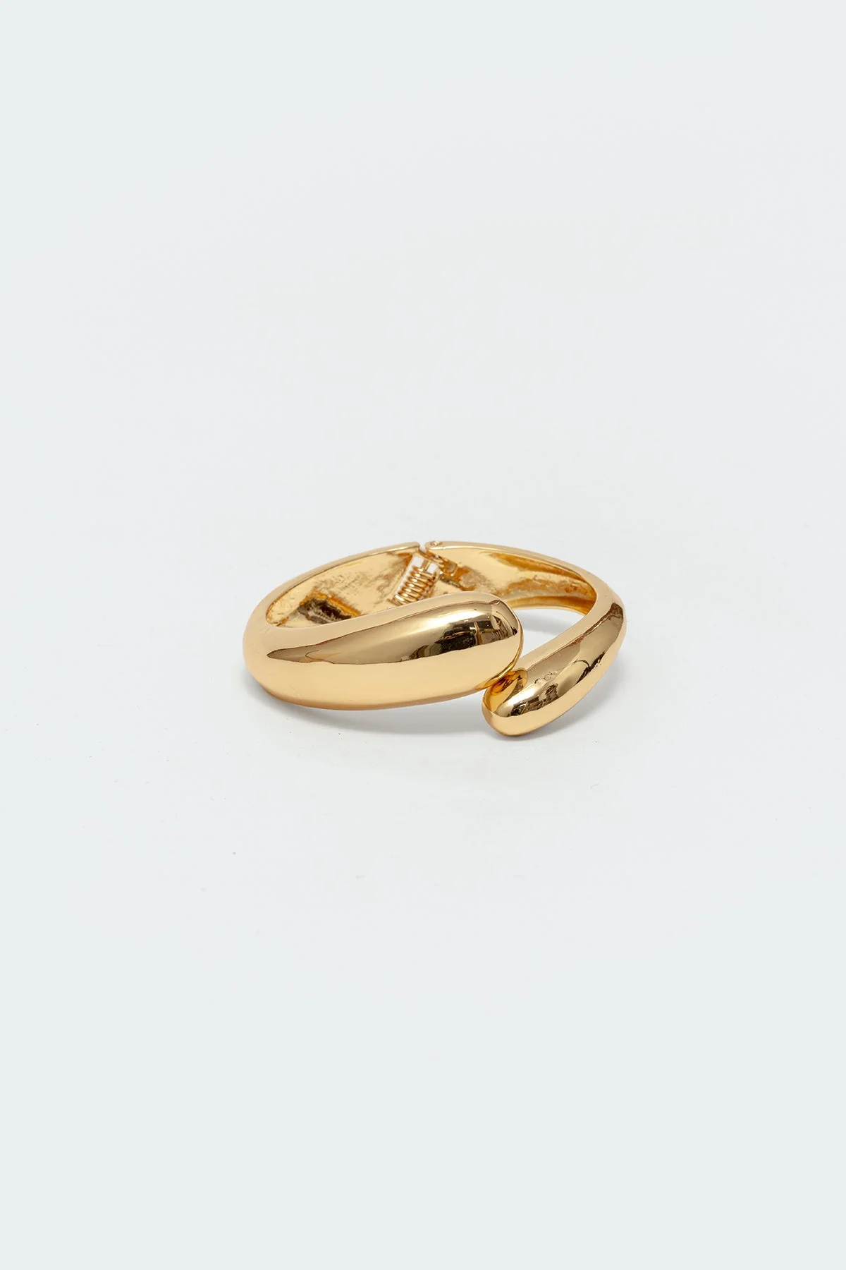 Gold Tone Arm Cuff Bracelet Spring Closure