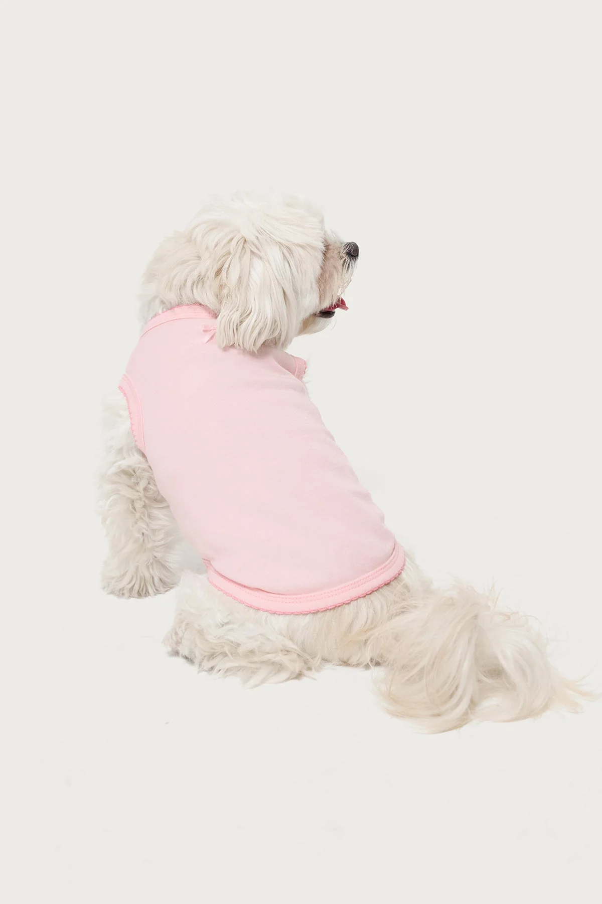 Cute Pink Dog Tank Top for Small Pets