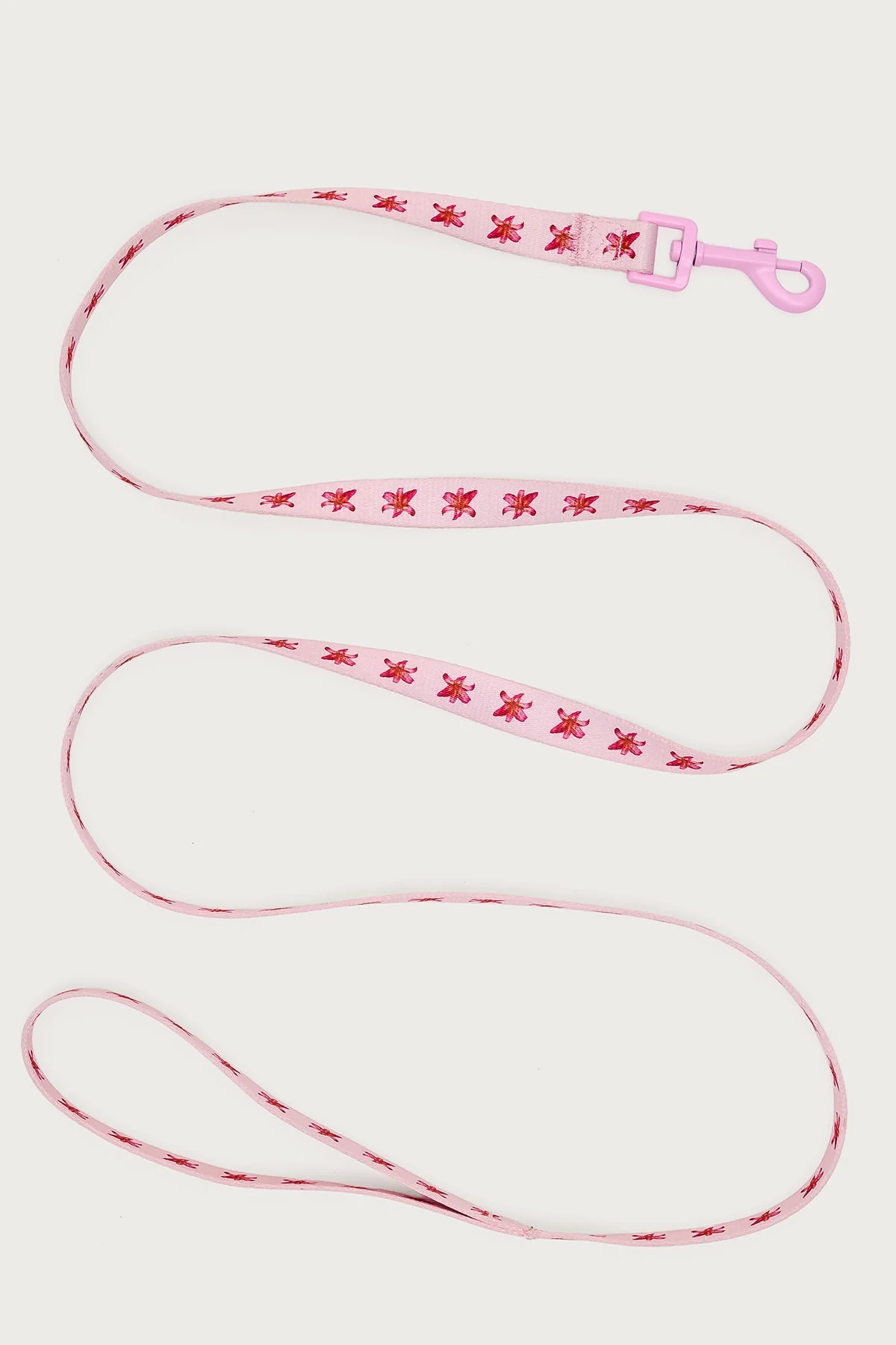 Pink Daylily Dog Leash - Premium Quality Pet Leash