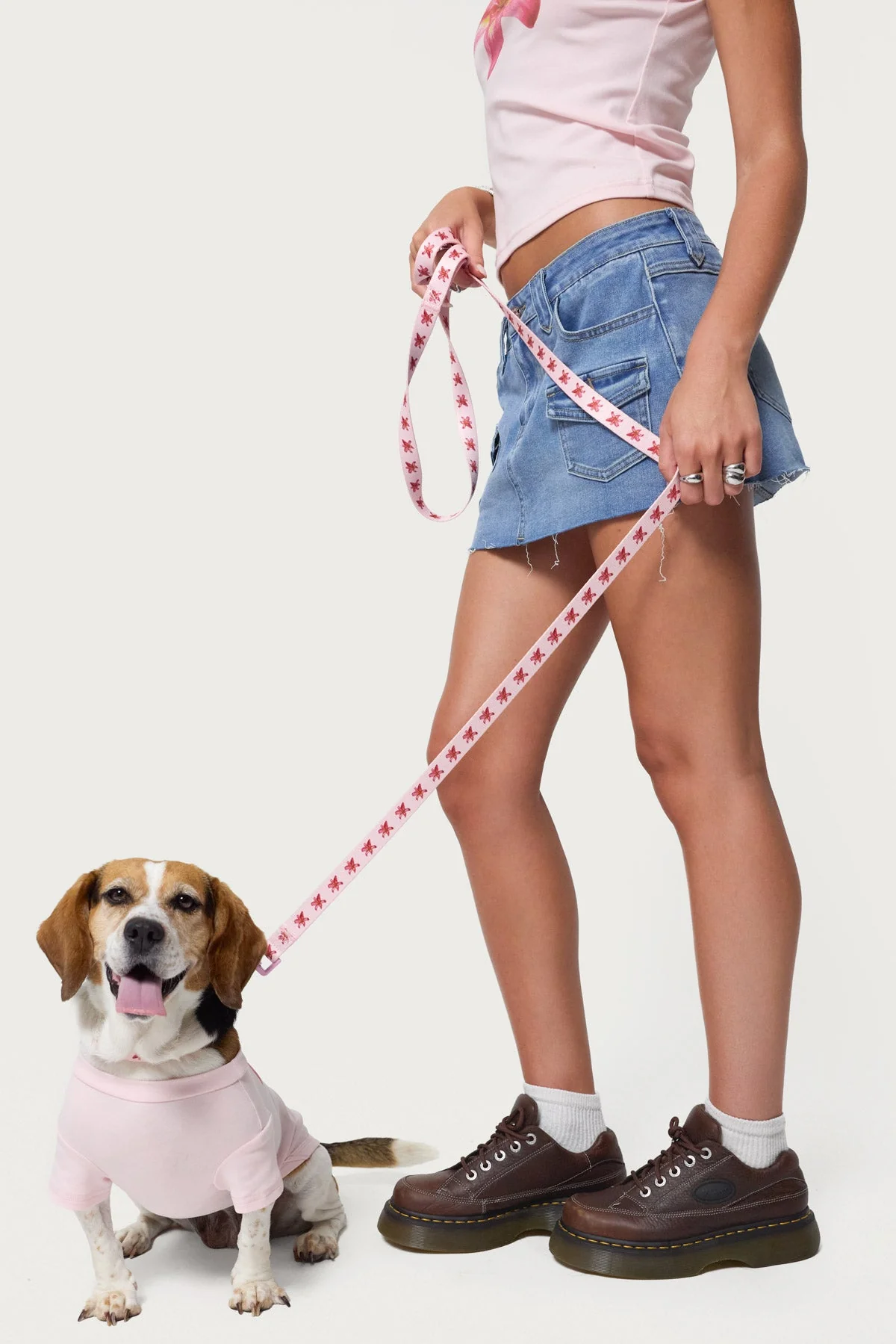 Pink Daylily Dog Leash - Premium Quality Pet Leash