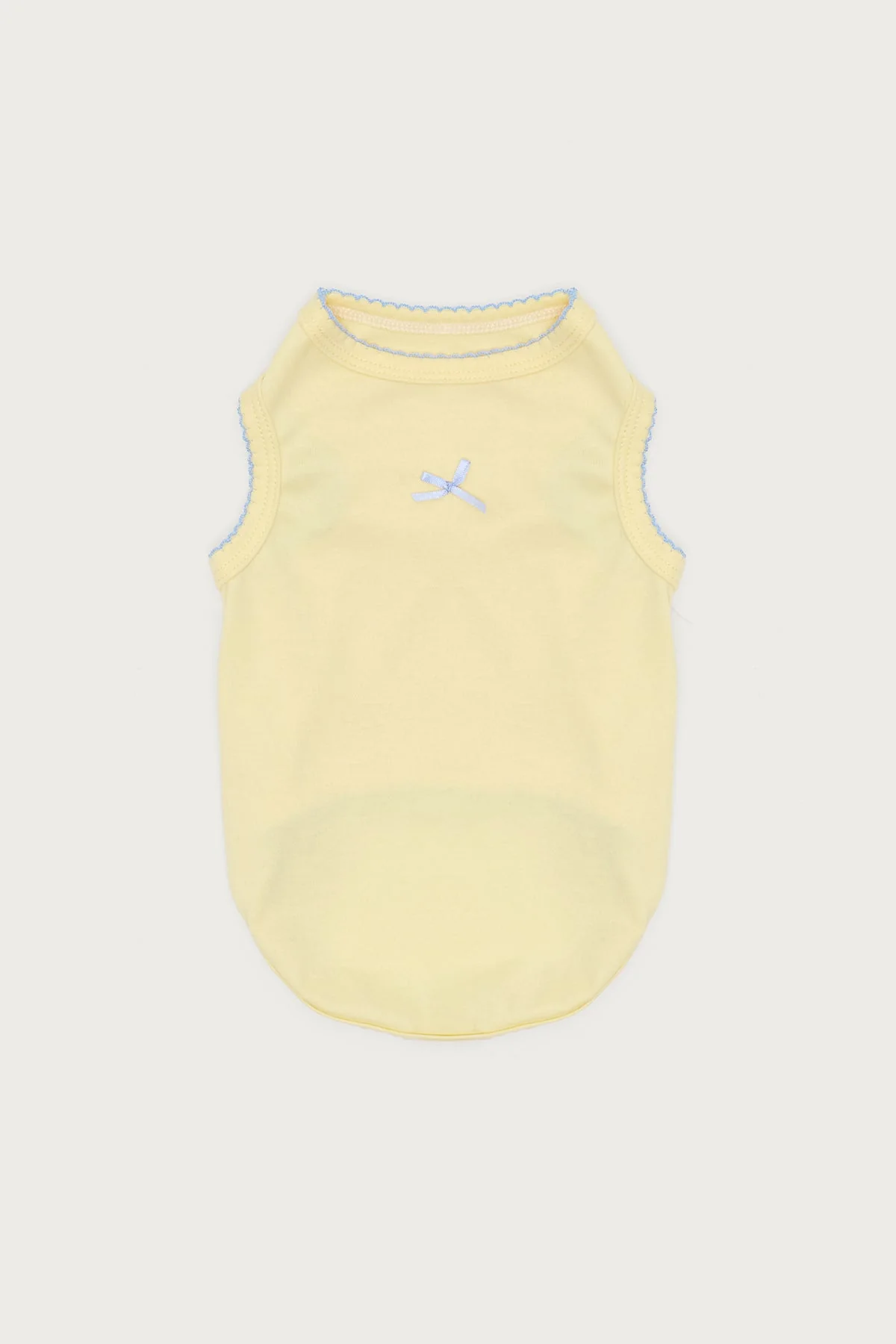 Yellow Dog Tank Top Sleeveless Shirt XS-XL Pet Apparel Summer Breathable