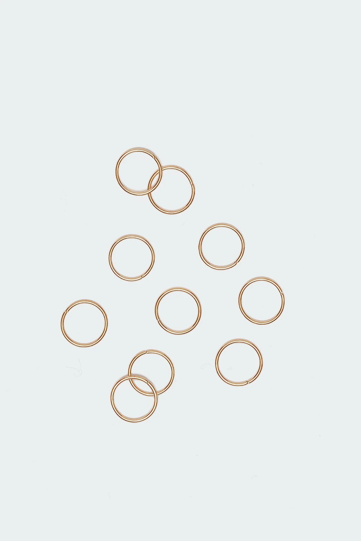 Minimalist Gold Hair Ring Set of 10 - Hair Pin Jewelry