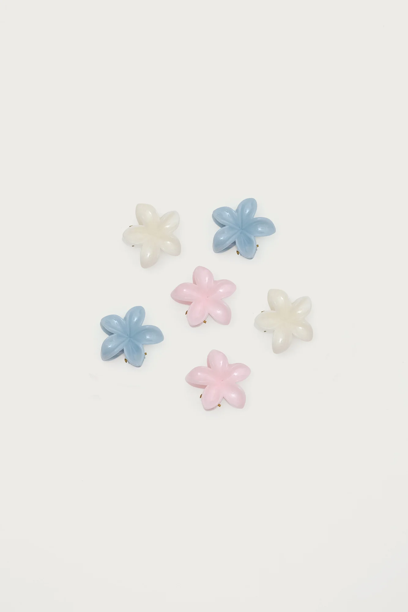 Mini Flower Hair Clip Set of 6 - Stylish Accessories Pack