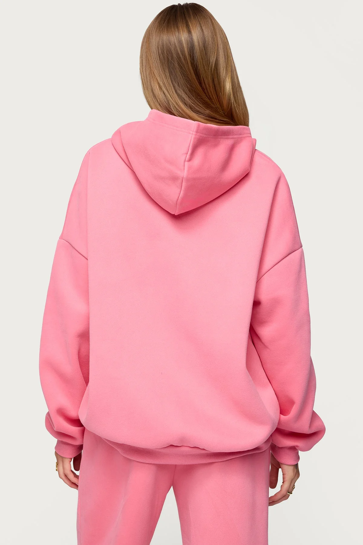 Graphic Print Strawberry Hoodie in Pink - Stylish Edikted Design