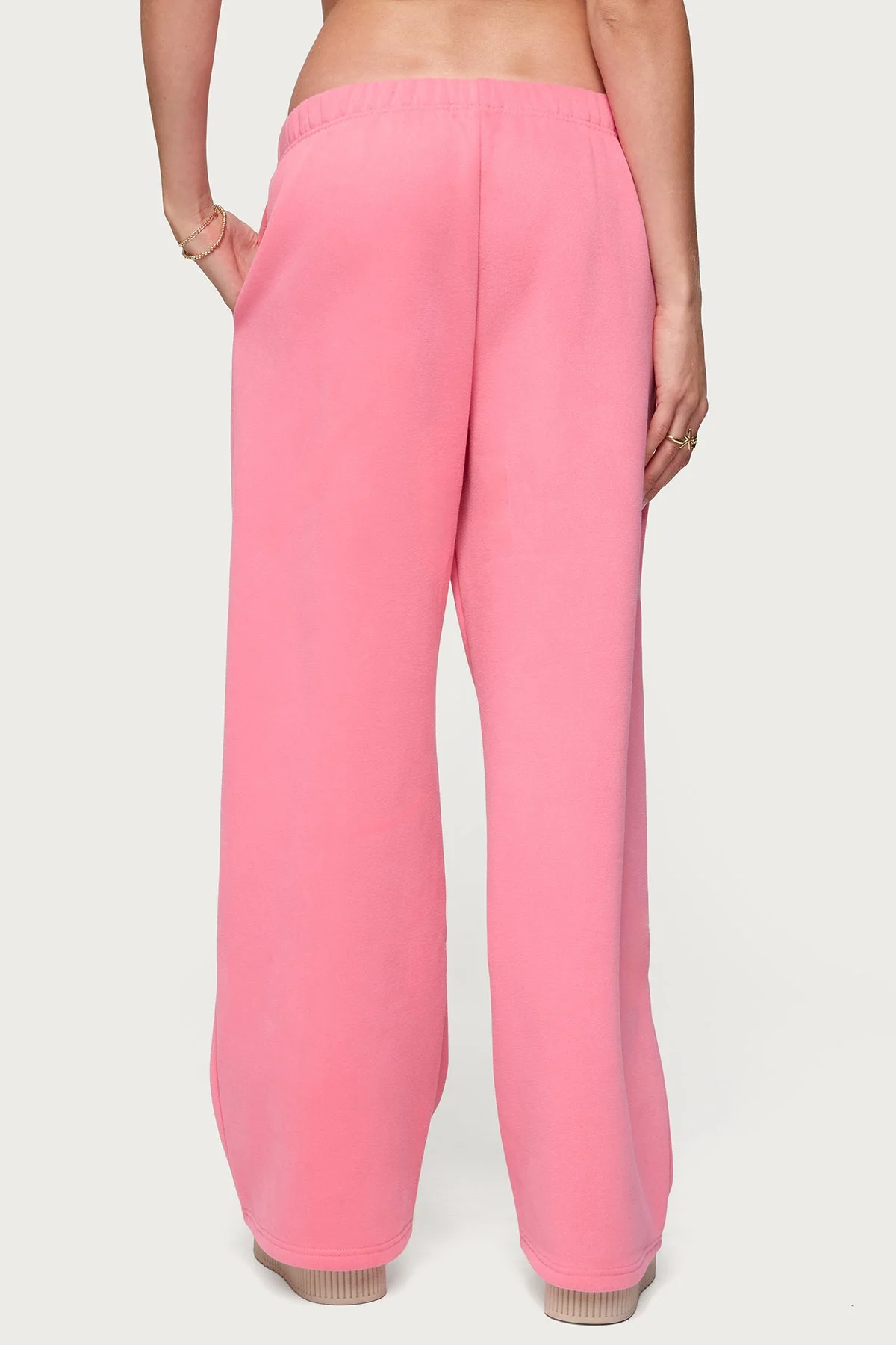 Pink Graphic Print Sweatpants for Women