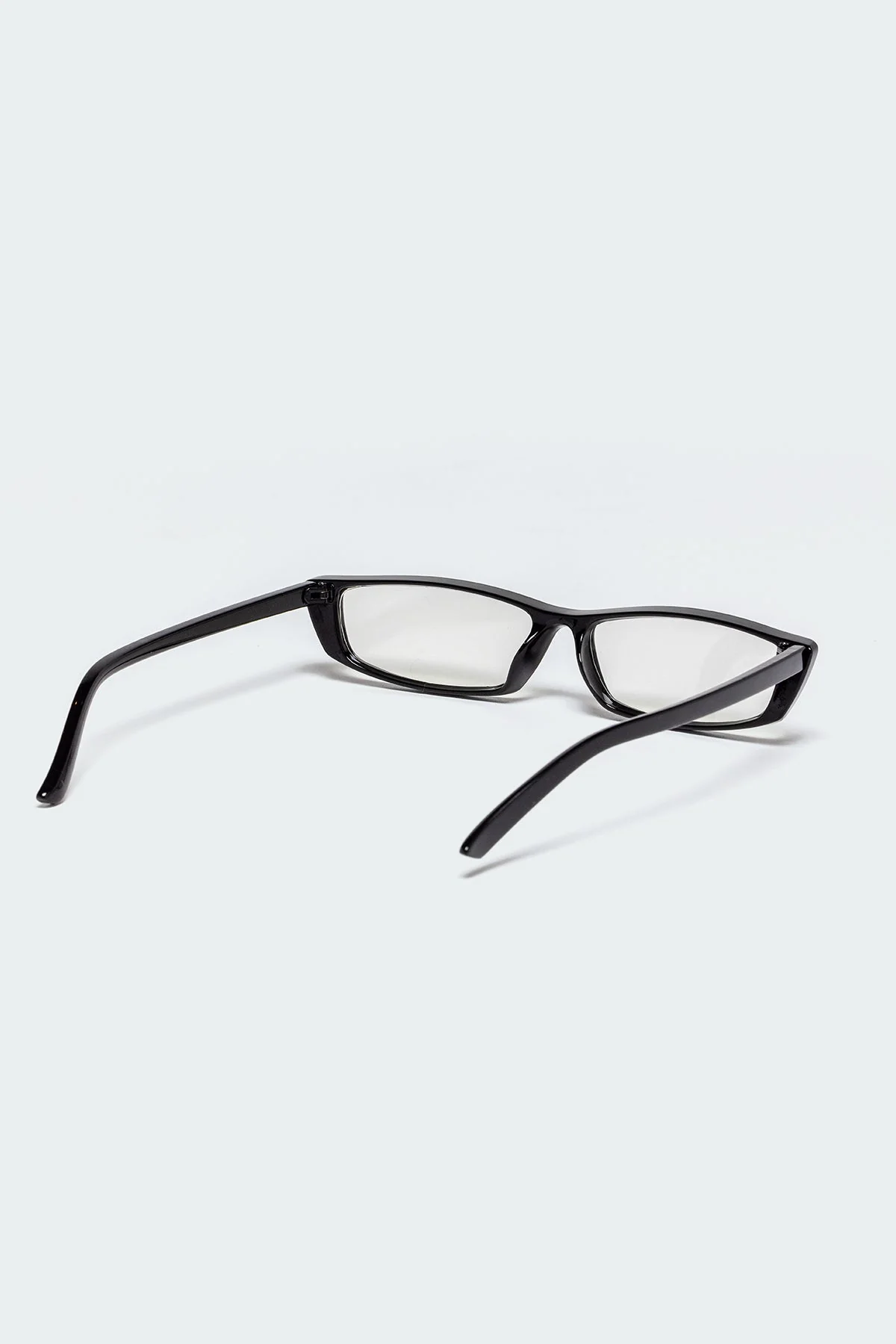 Black Rectangle Blue Light-Blocking Glasses for Eye Protection
