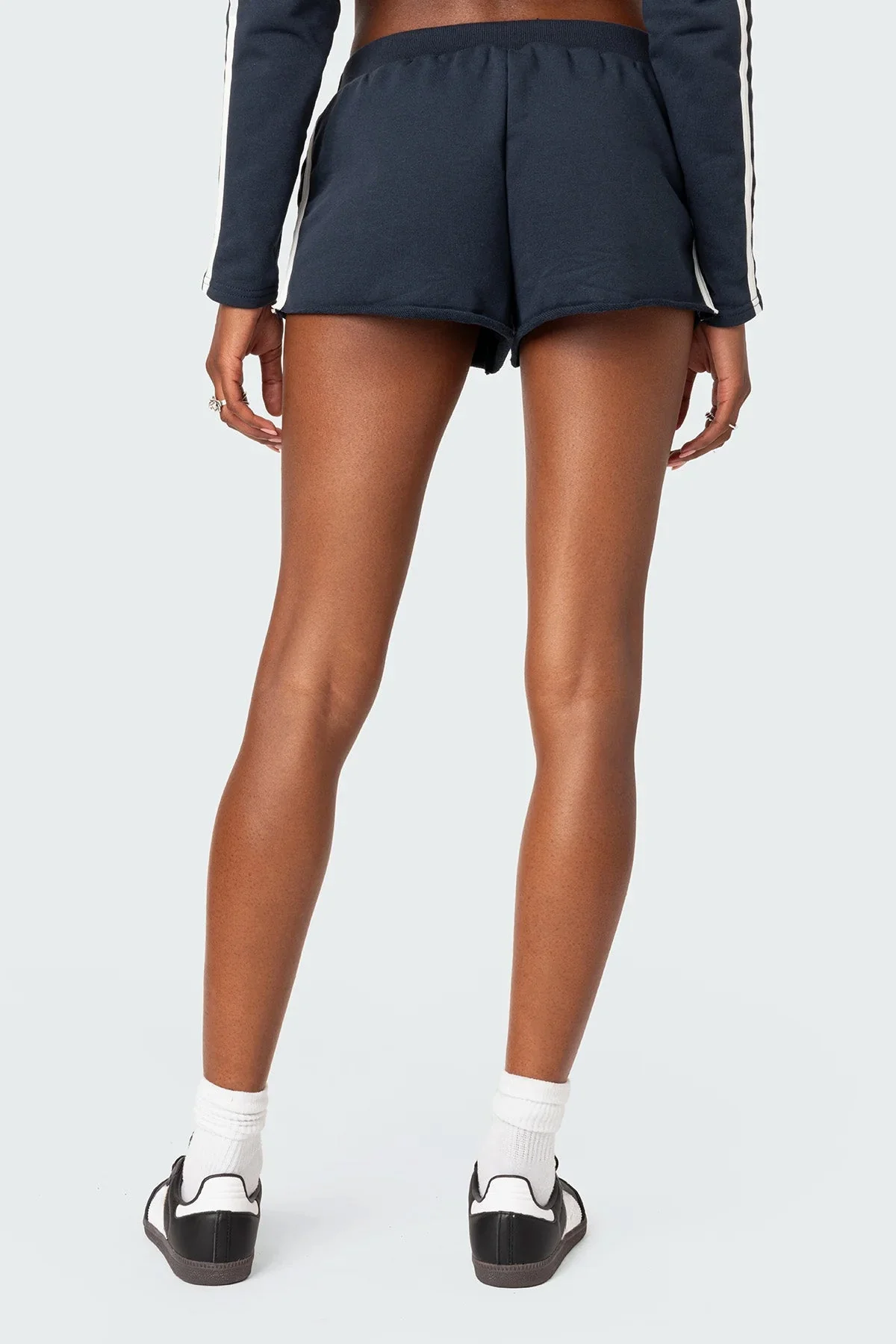 Navy Athletic Shorts Set | Polyester Cotton | Matching Design