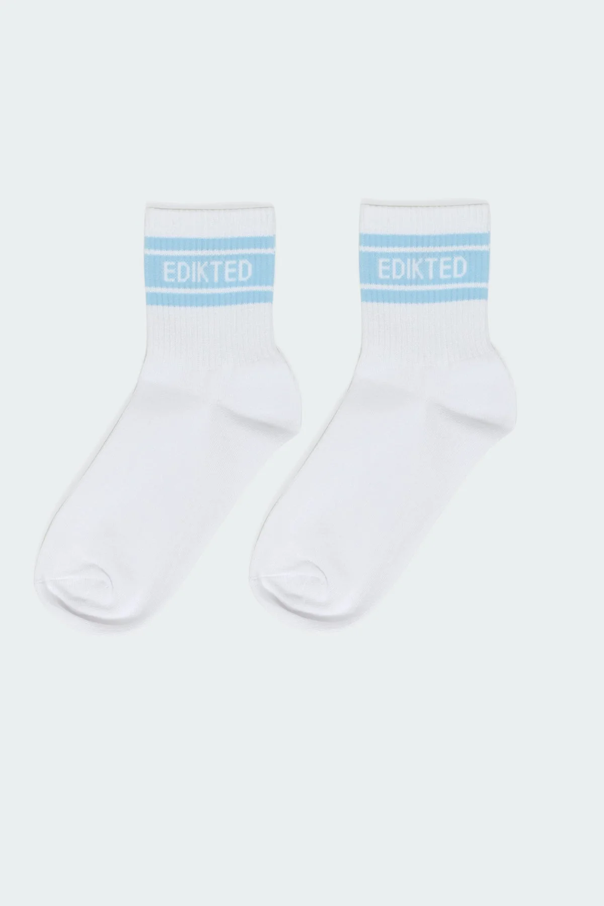 White Cotton Socks - Graphic Design, One Size