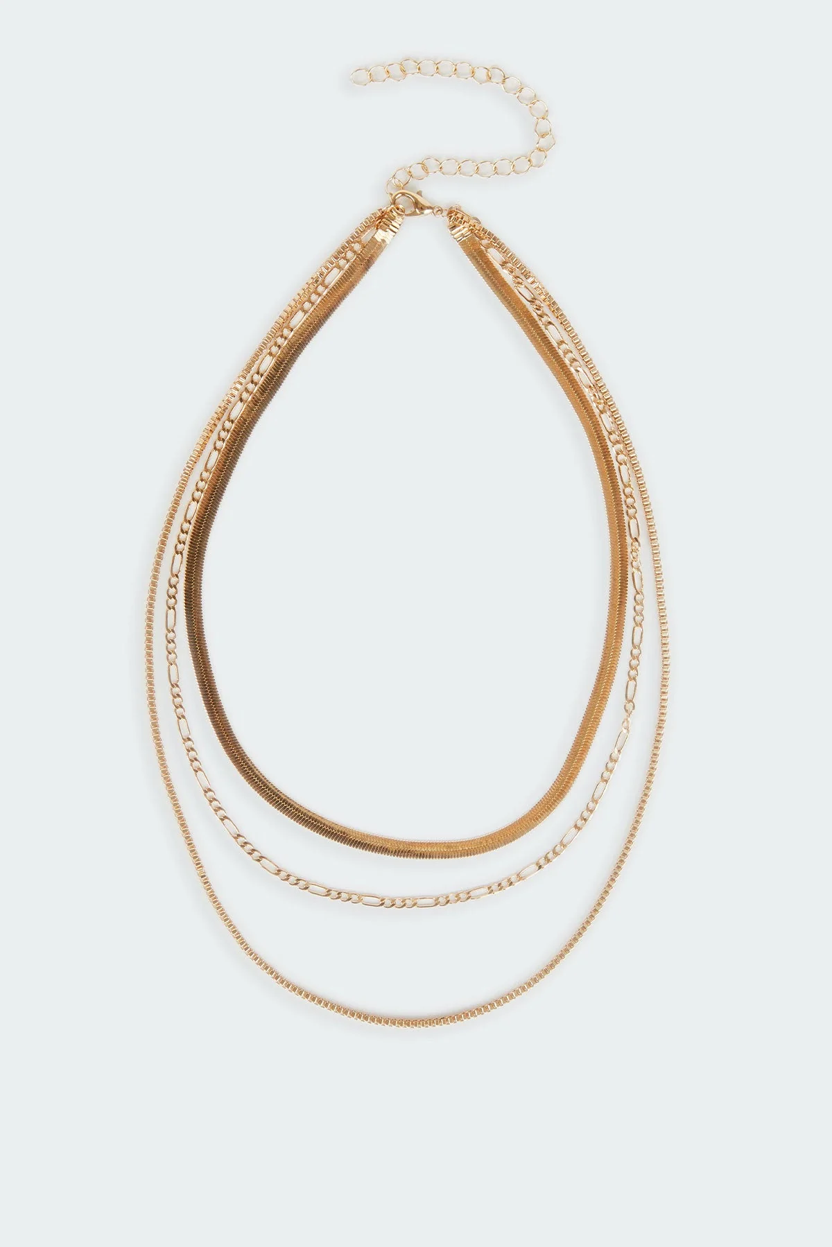 Layered Gold Chain Necklace | Stylish Jewelry Statement Piece