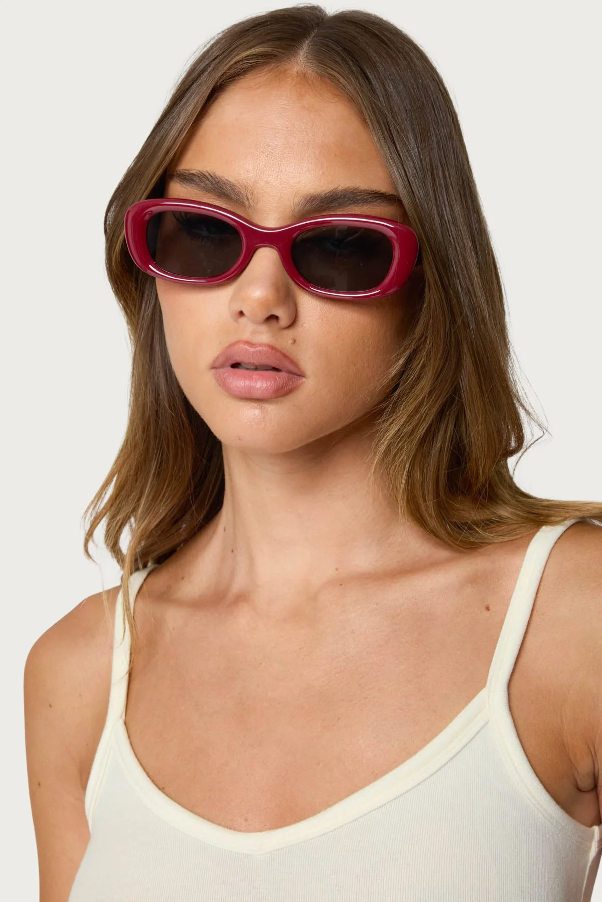 Red Square Sunglasses UV Protected