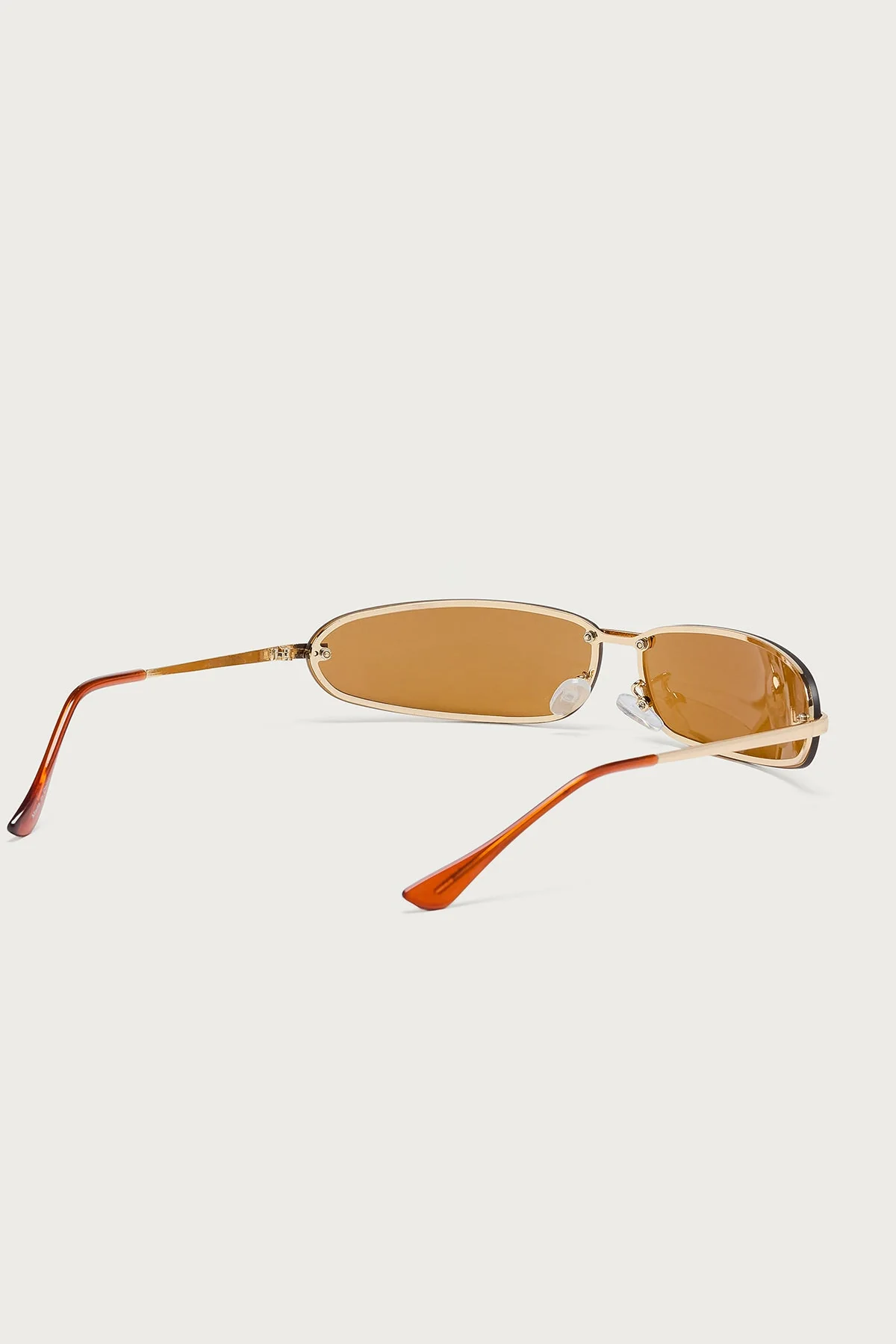 Classic Brown Oval Sunglasses UV Protection